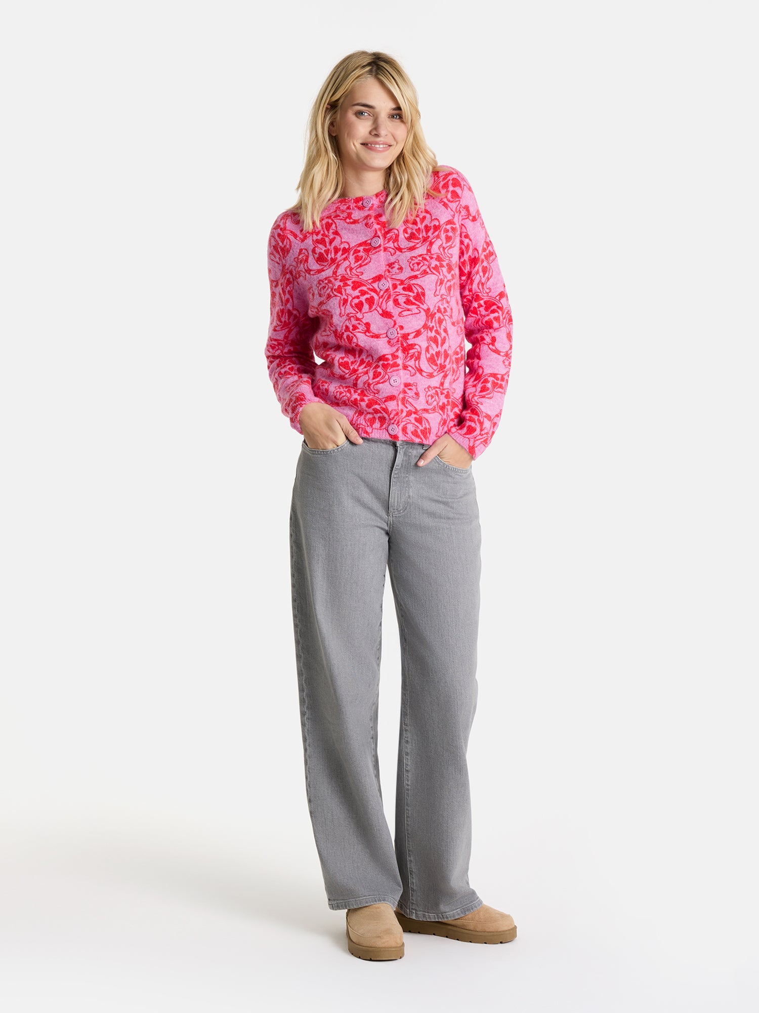 Strickjacke "AitanaL" aus Wollmix