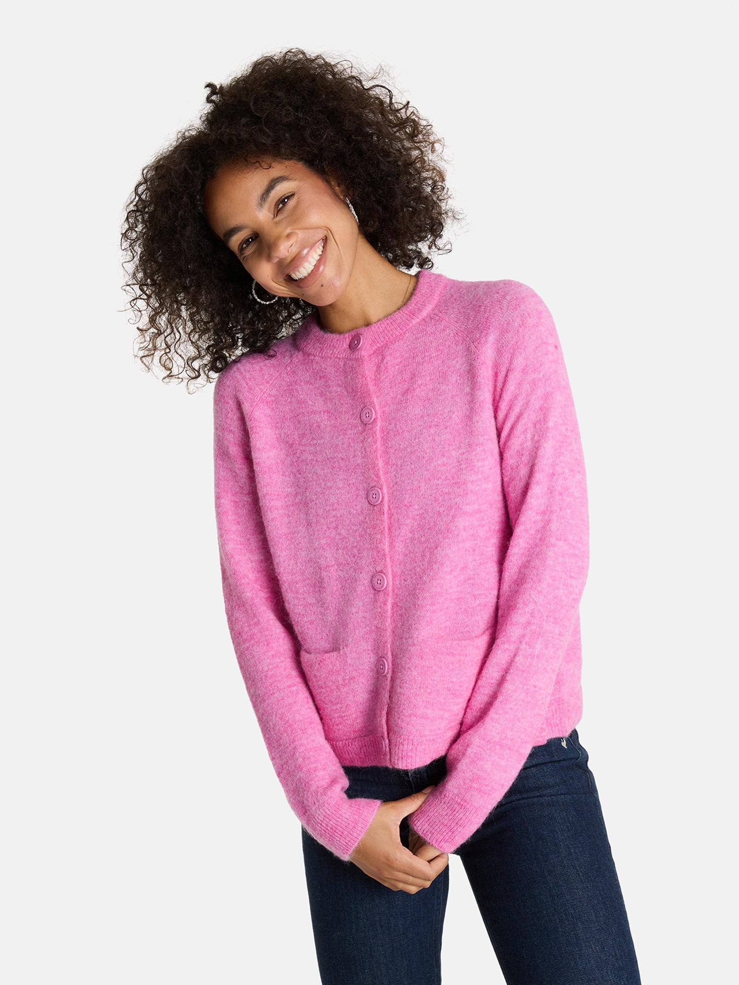 Strickjacke "AnnickL" aus Alpaka-Wollmix