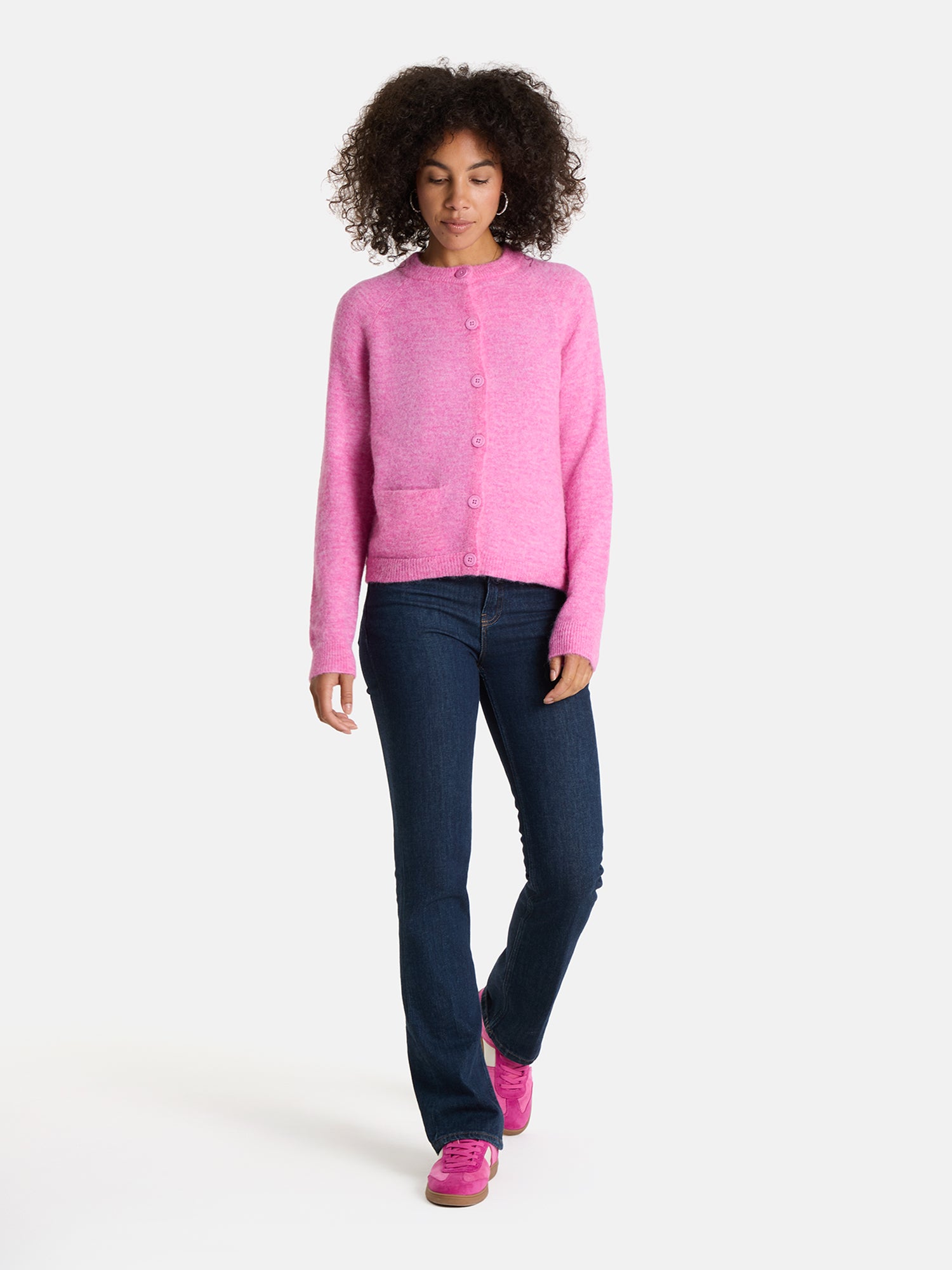 Strickjacke "AnnickL" aus Alpaka-Wollmix