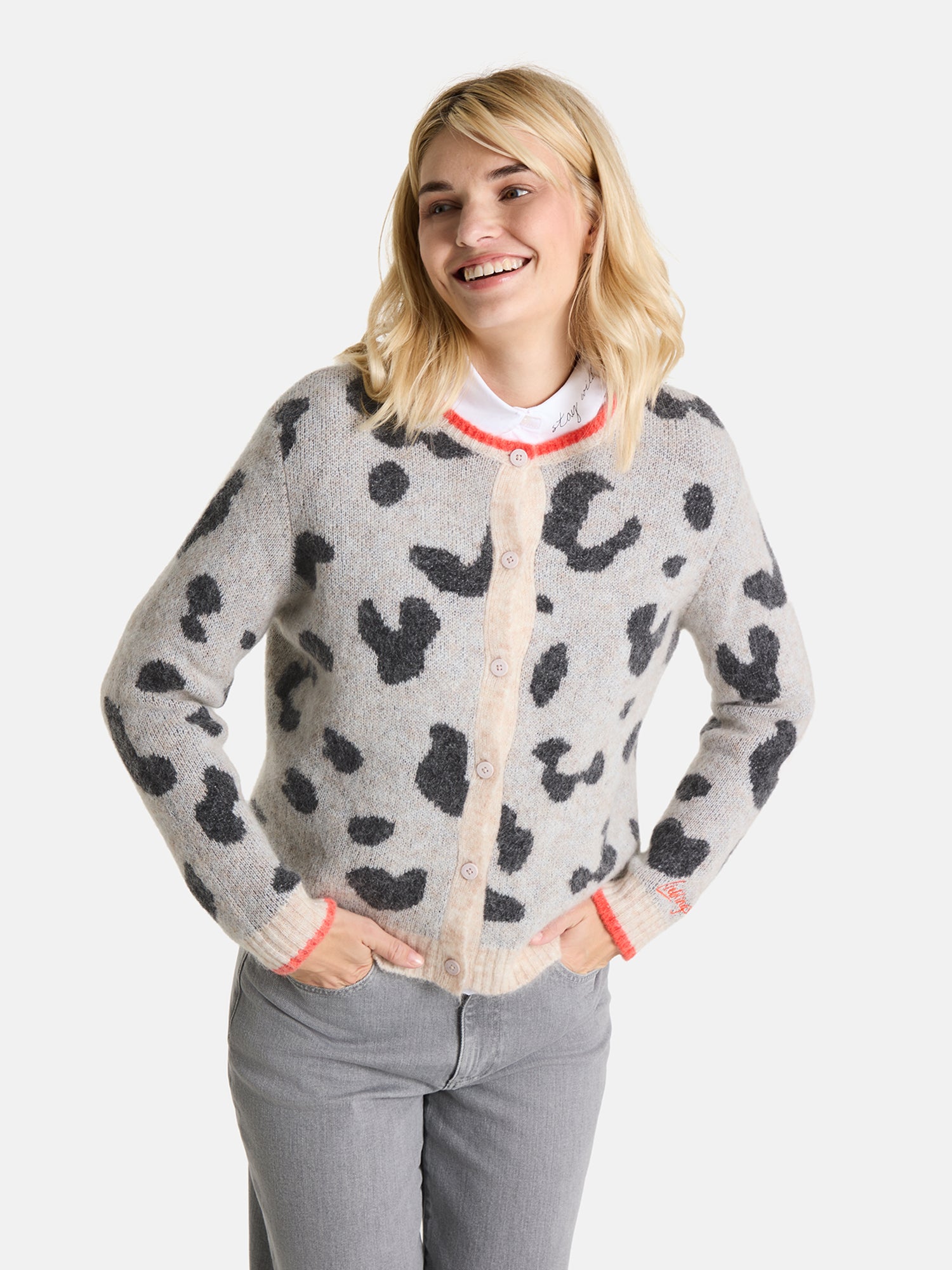 Strickjacke "AnninaL" mit Mohair