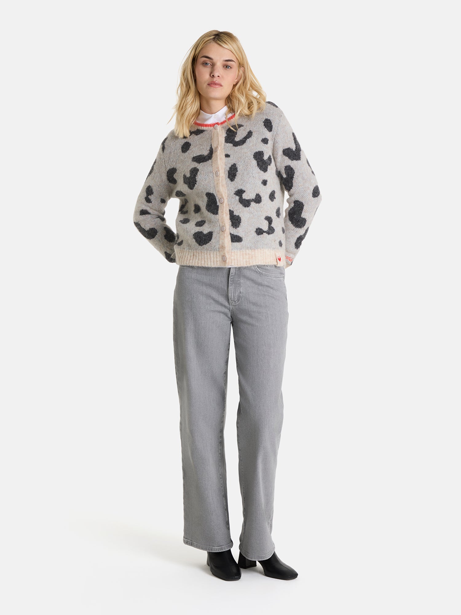 Strickjacke "AnninaL" mit Mohair