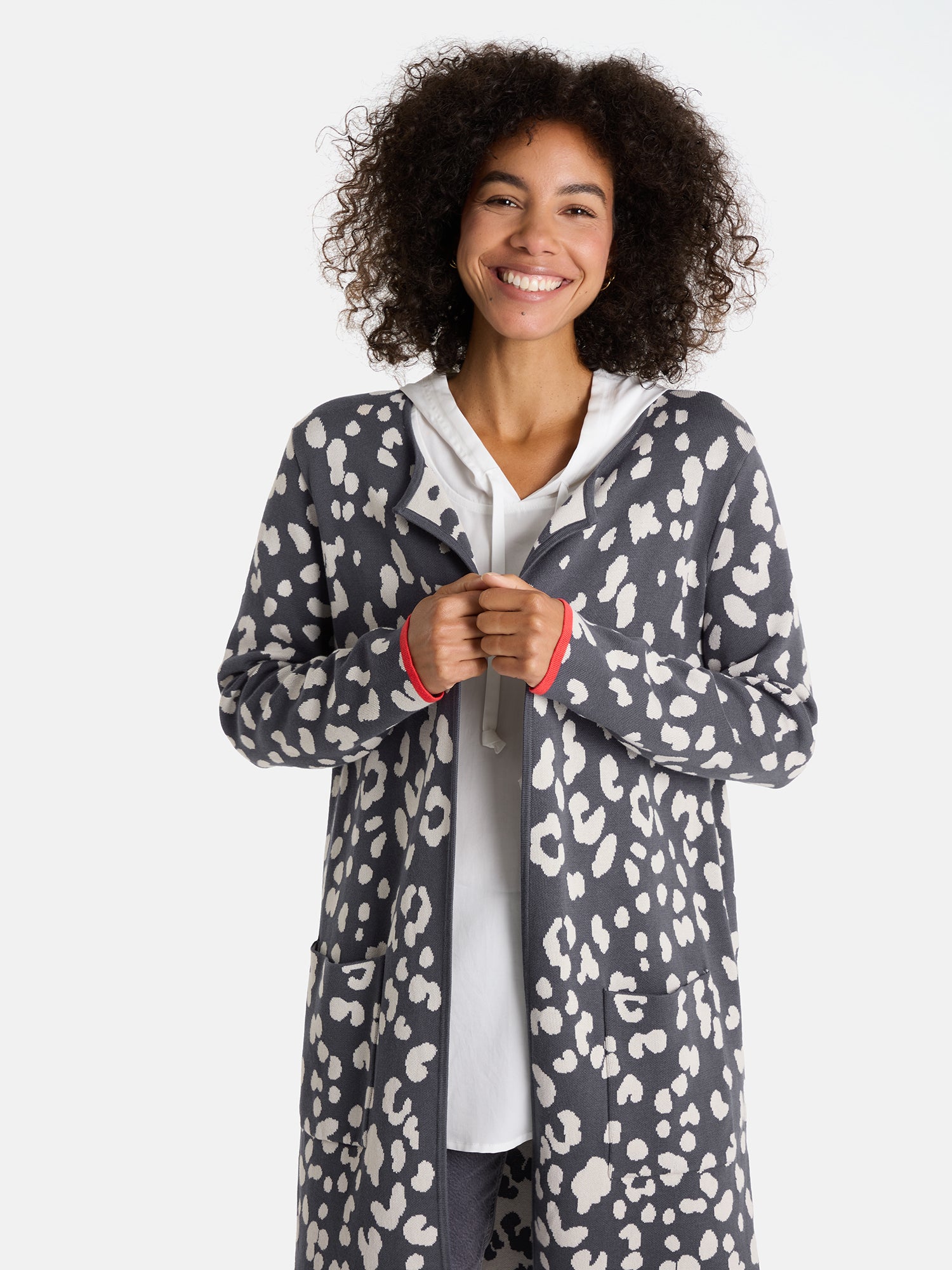 Strickjacke "DorleL" aus Baumwollmix