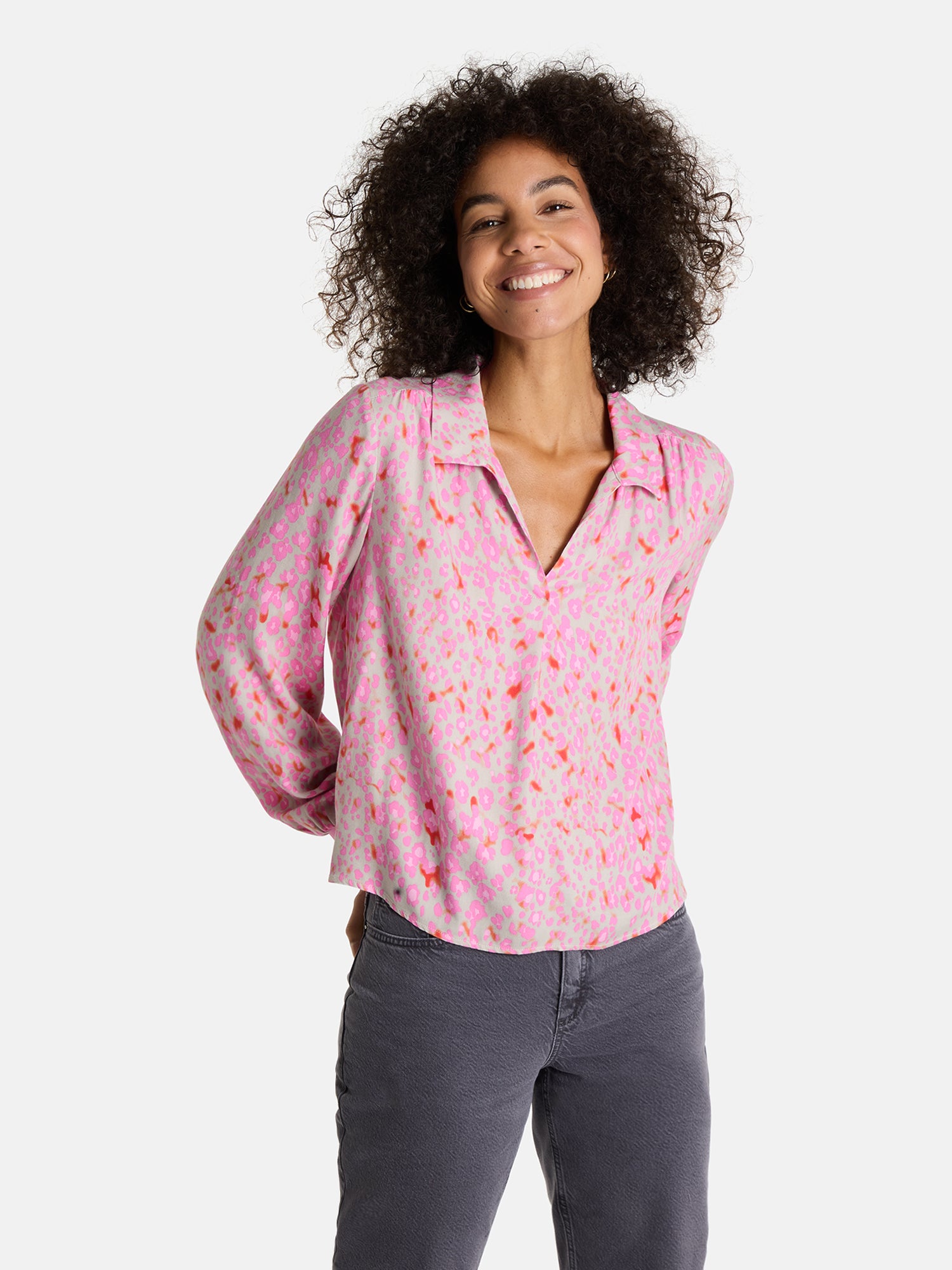 Bluse "EbonyL" aus Viskose