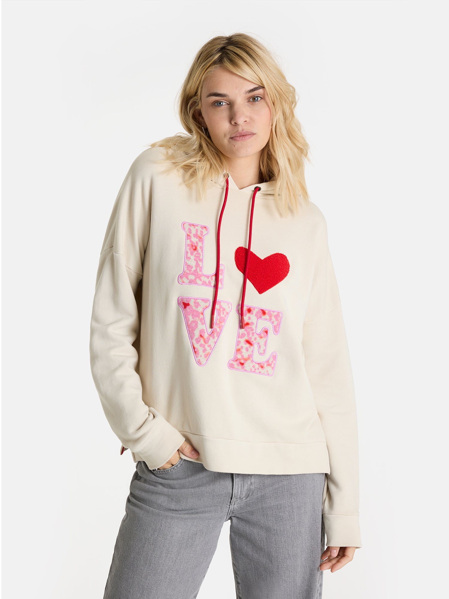 Hoodie "LivL" aus Baumwolle