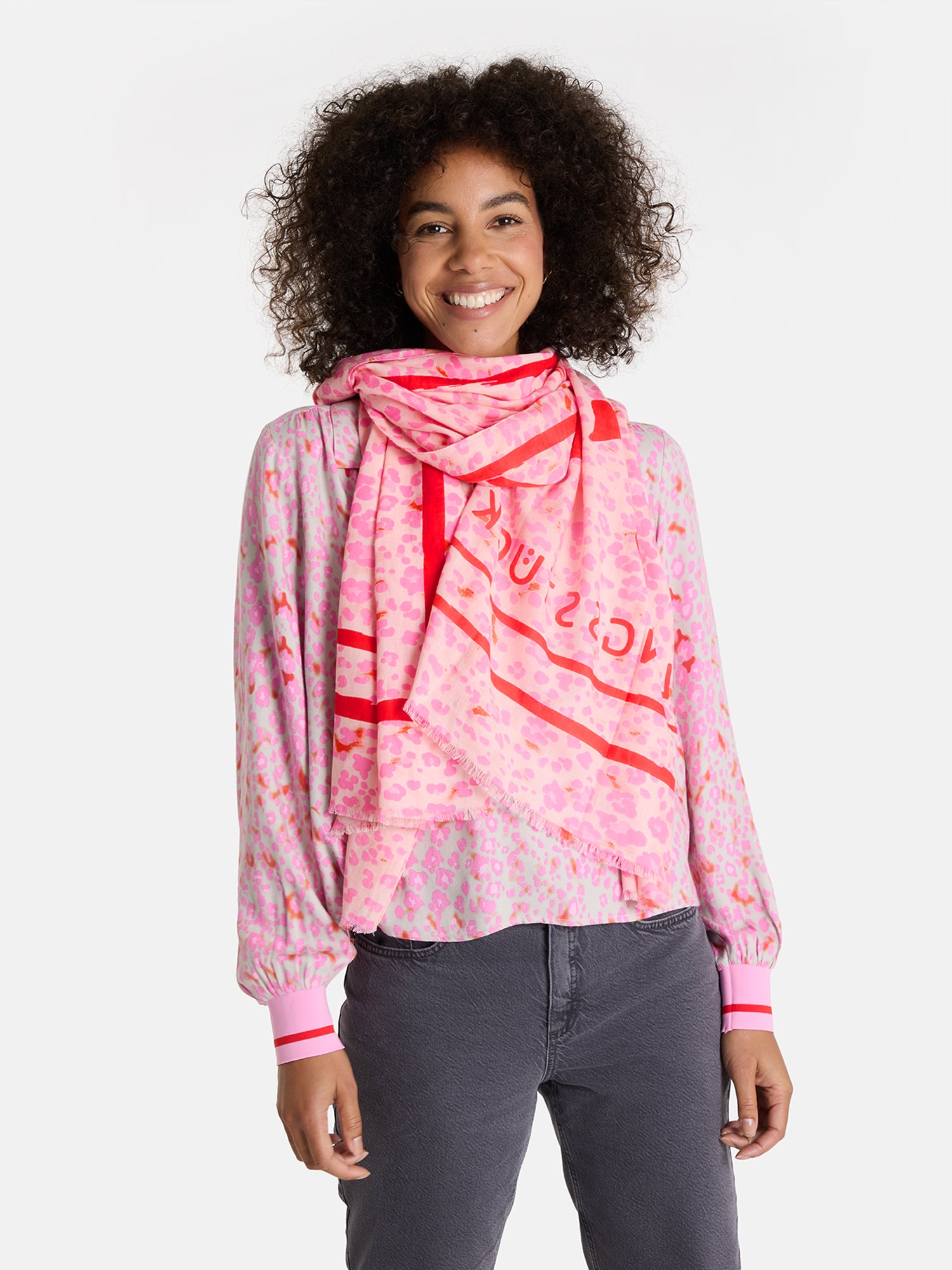 Schal "MadeleineL" aus Baumwolle