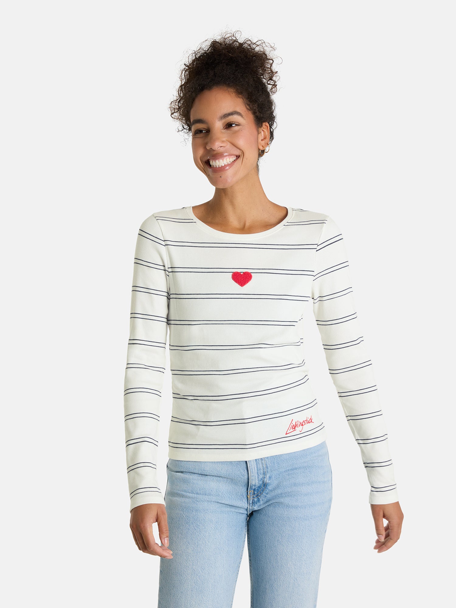 Langarmshirt "SinaL" aus Baumwollmix