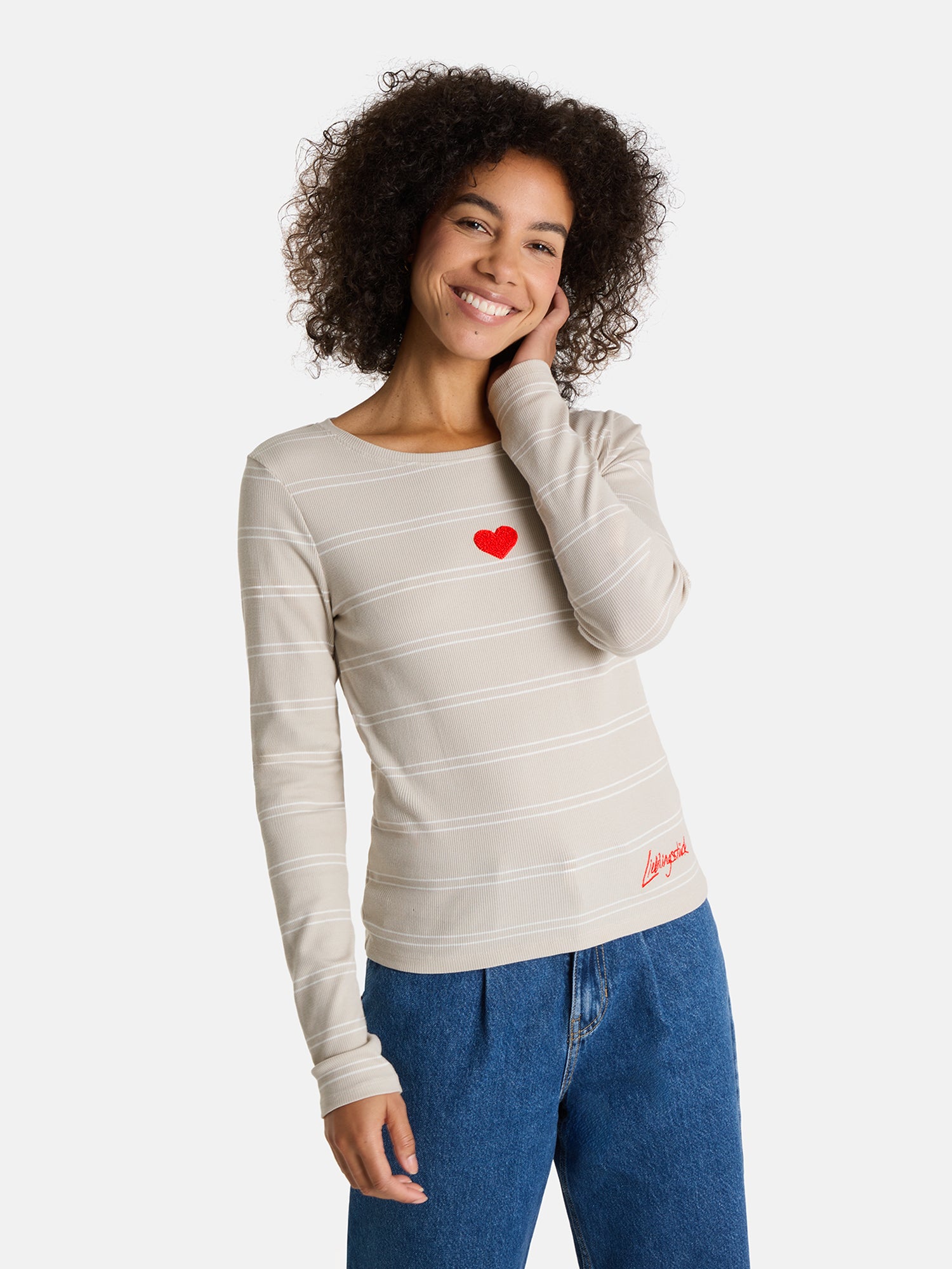 Langarmshirt "SinaL" aus Baumwollmix