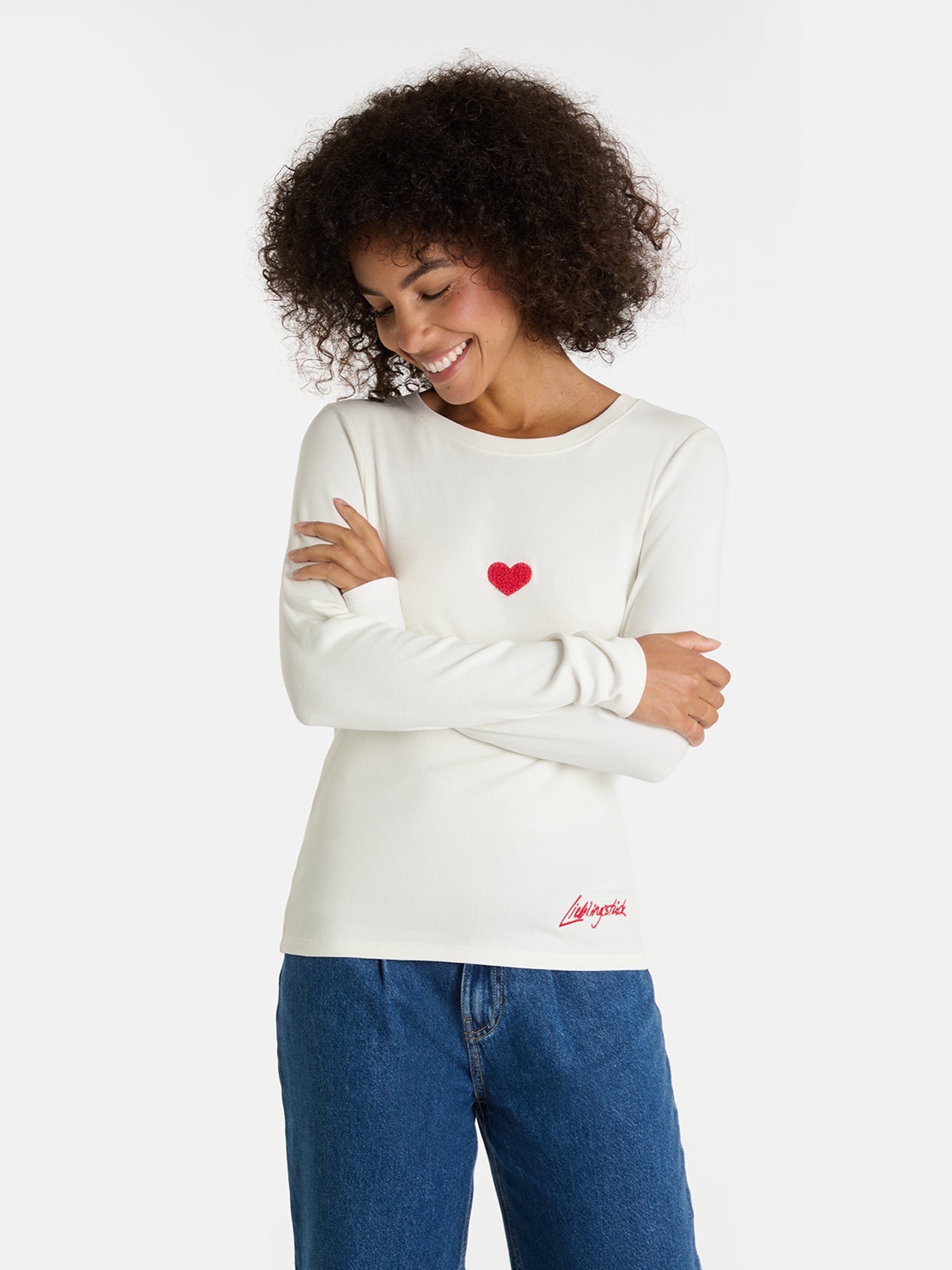 Langarmshirt "TaraL" aus Baumwollmix