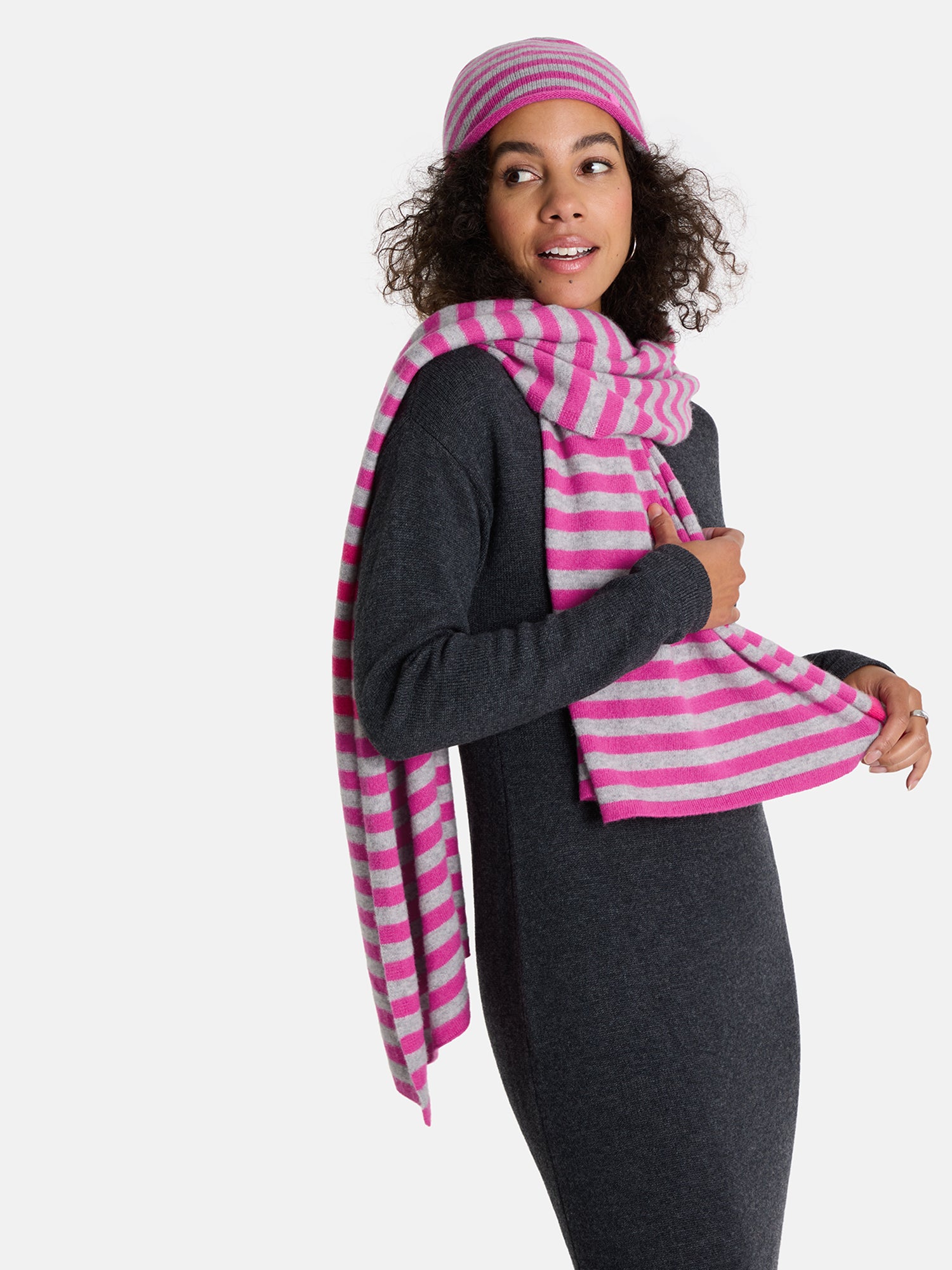 Wollschal „Happy Stripes“ mit Kaschmir