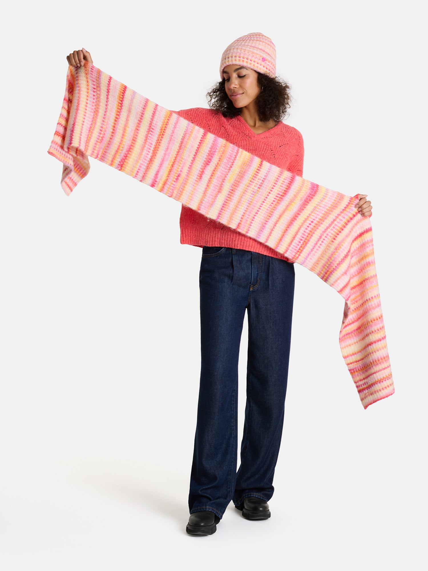 Rippstrick-Schal „Cozy Moments“