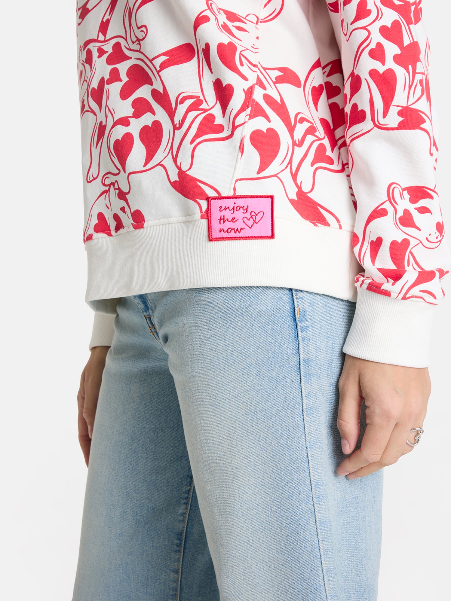 Sweatshirt "LanaL" aus Baumwolle