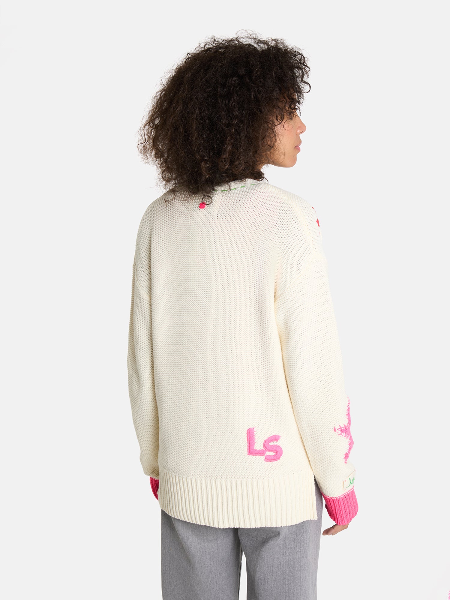 Strickjacke "ArunaL" aus Baumwollmix