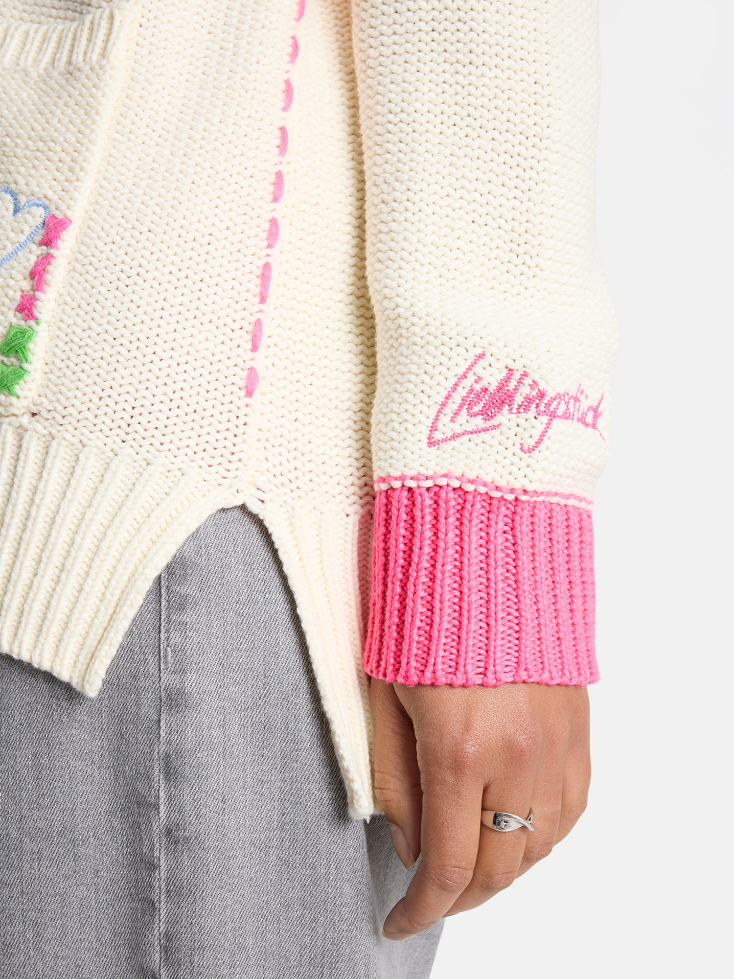 Strickjacke "ArunaL" aus Baumwollmix