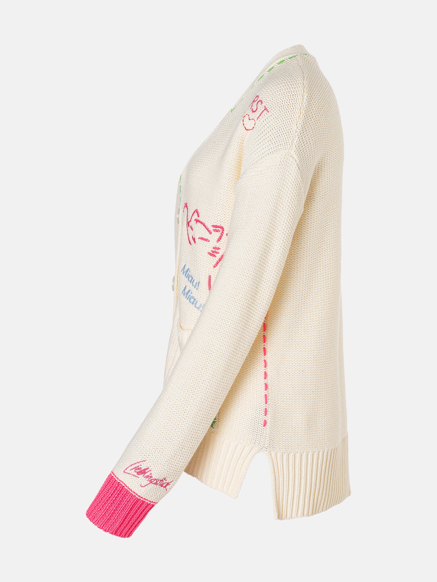 Strickjacke "ArunaL" aus Baumwollmix