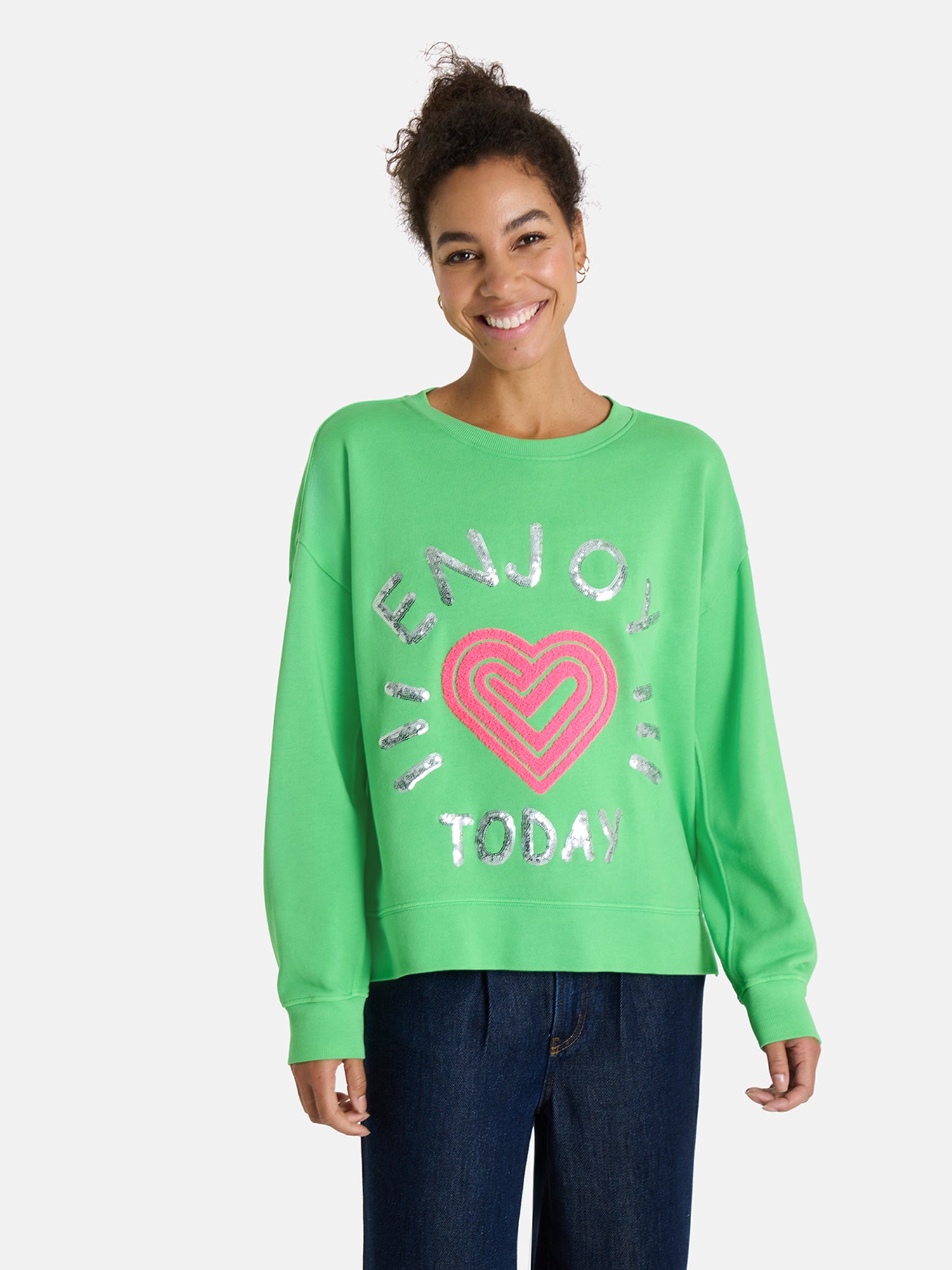 Sweatshirt "BibiL" aus Baumwolle