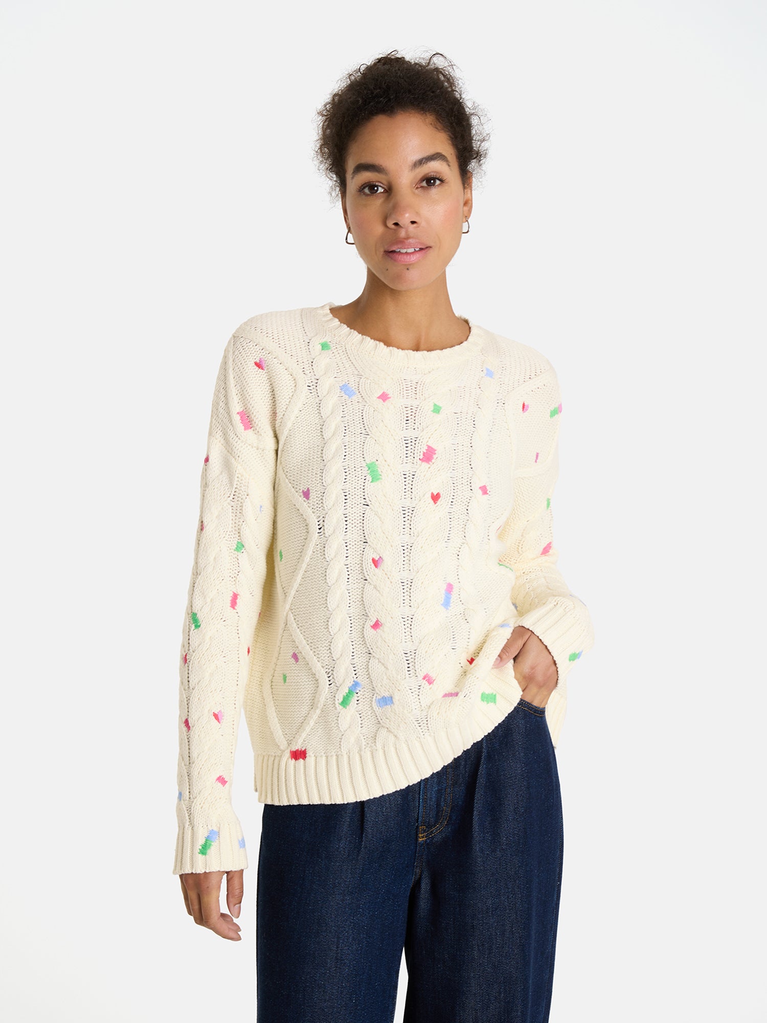 Pullover "DinziL" aus Baumwollmix