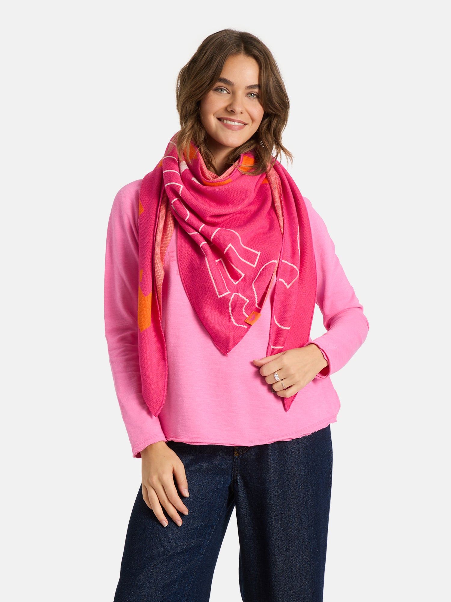 Dreiecksschal „Happy Vibes“