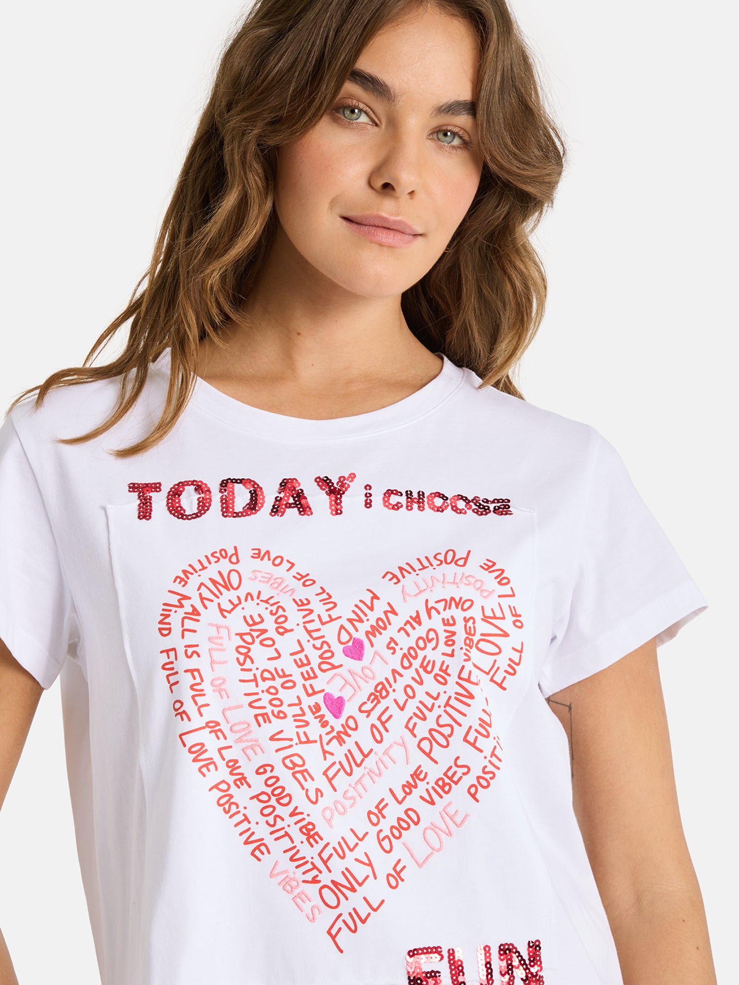 T-Shirt "CleoL" aus Baumwolle