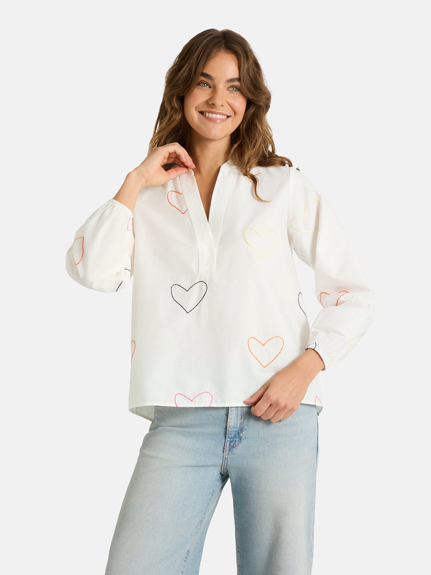 Bluse "EnricaL" aus Baumwolle