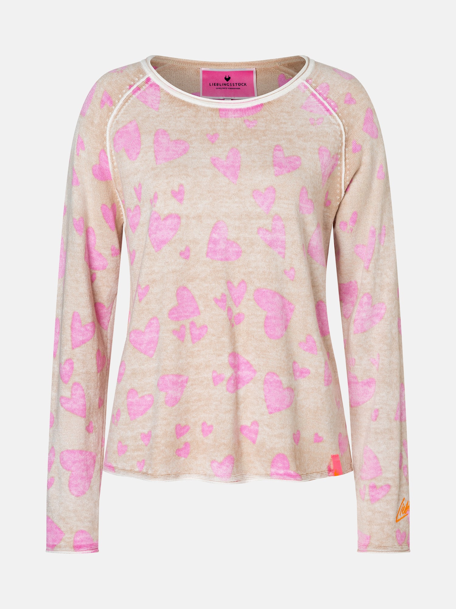 Longsleeve "LiloL" mit Kaschmir