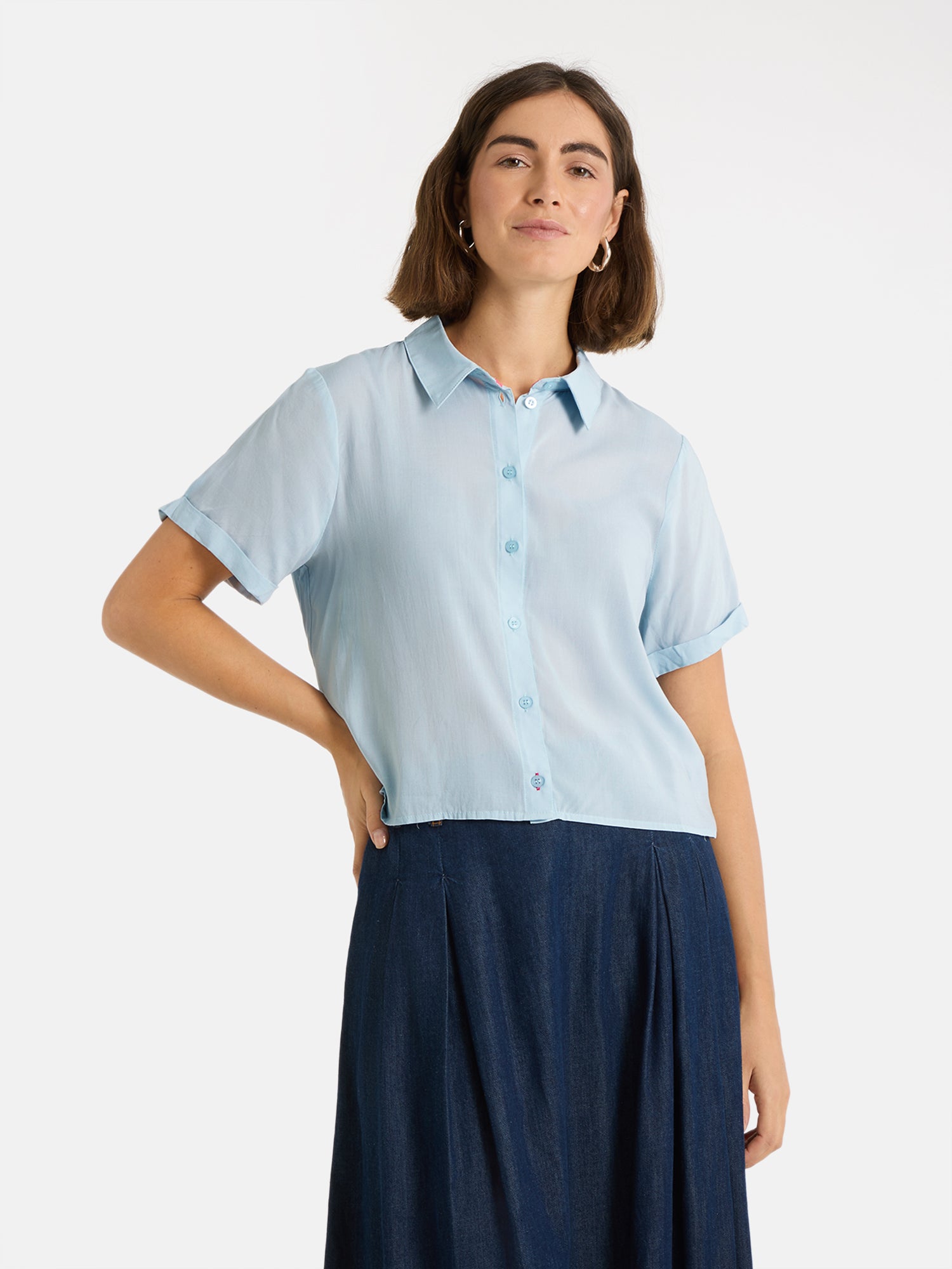 Bluse "RulaEP" mit Elasthan