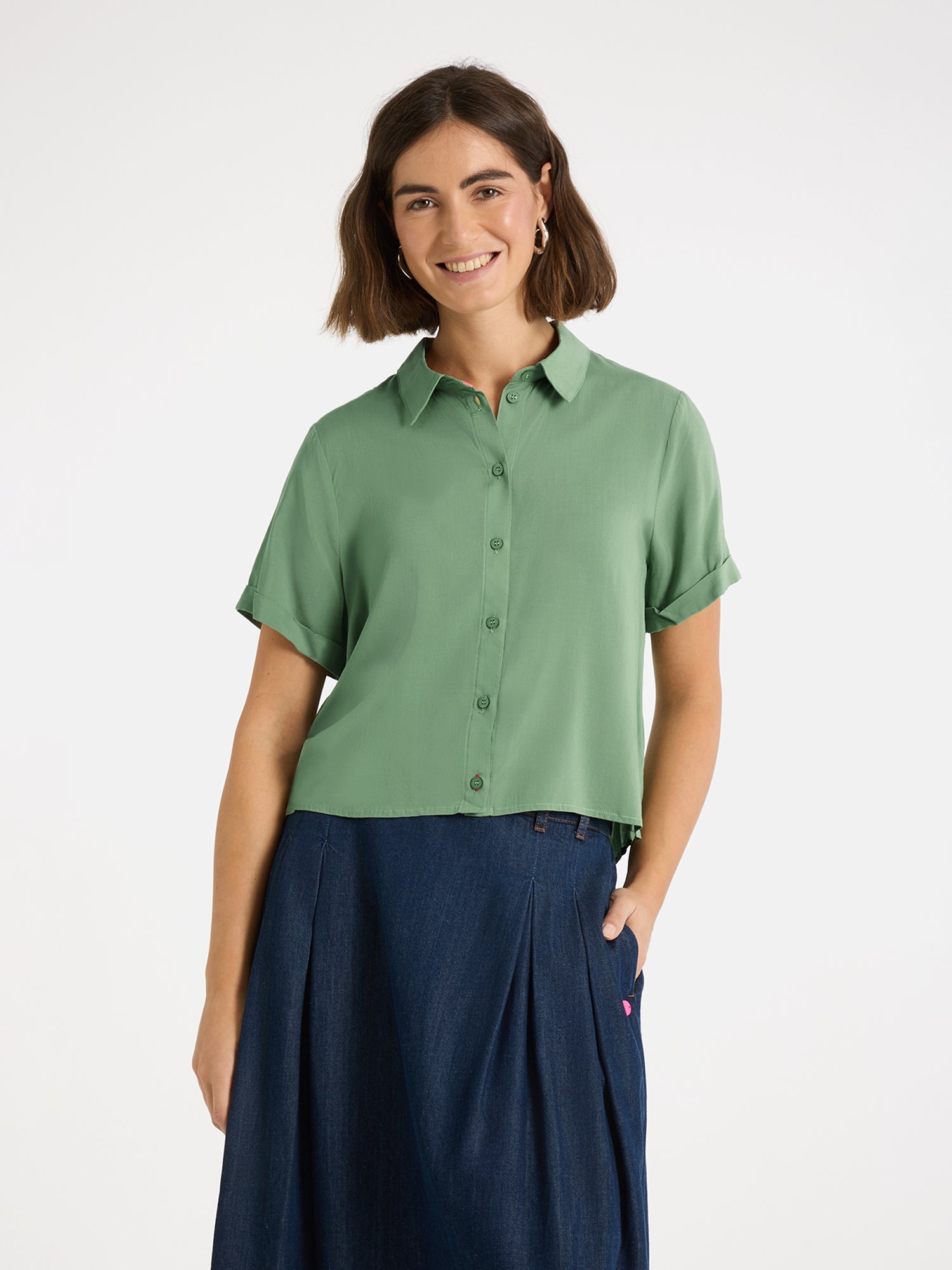 Bluse "RulaEP" mit Elasthan