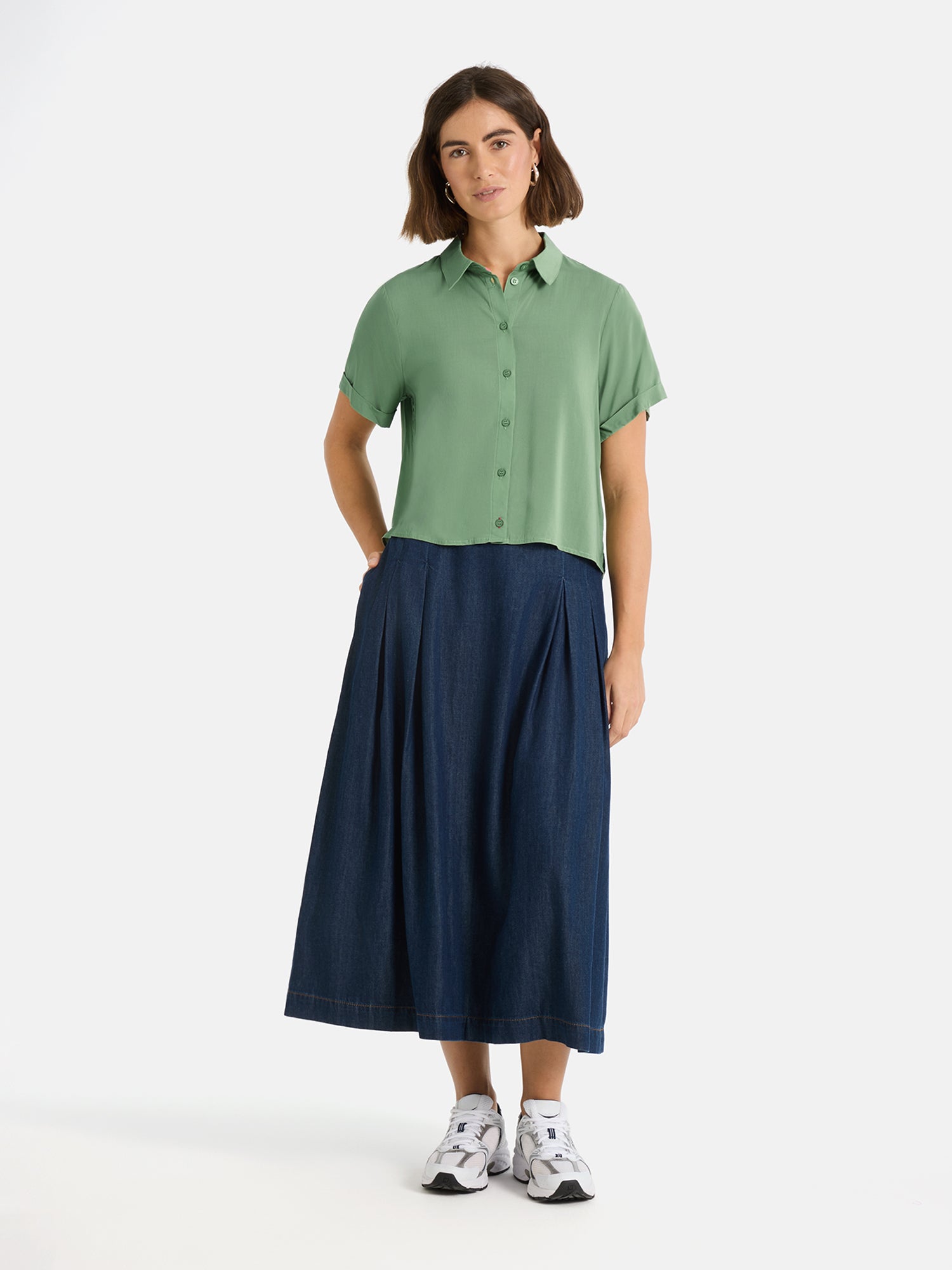 Bluse "RulaEP" mit Elasthan