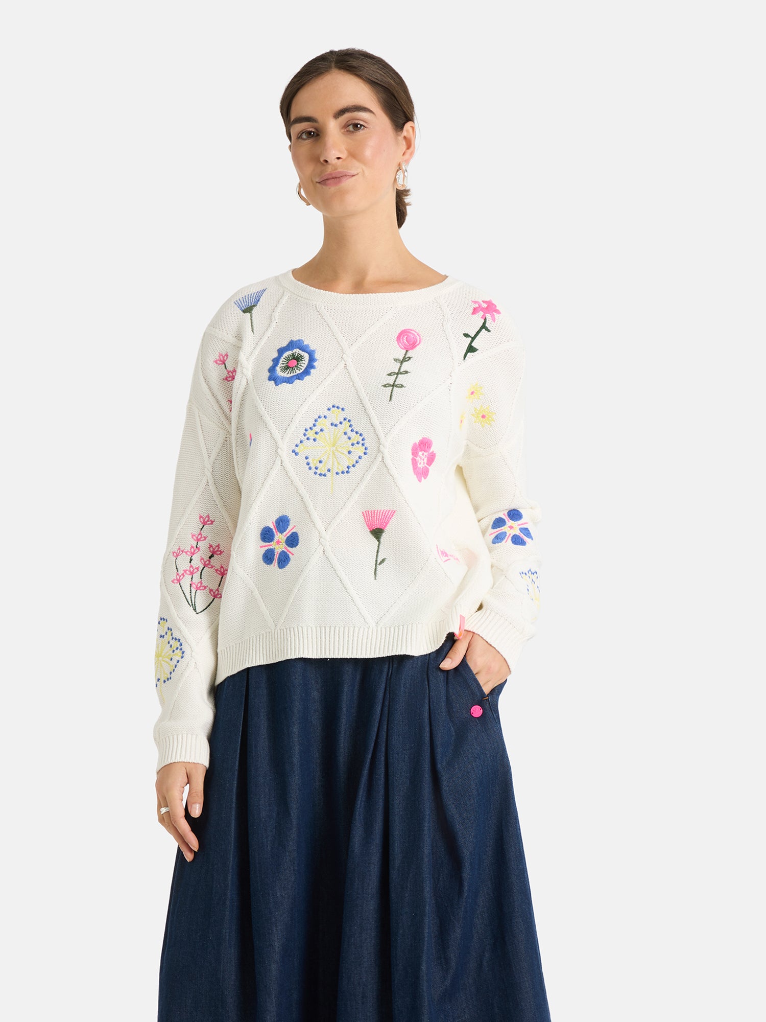 Pullover "MelodeaL" aus Baumwollmix