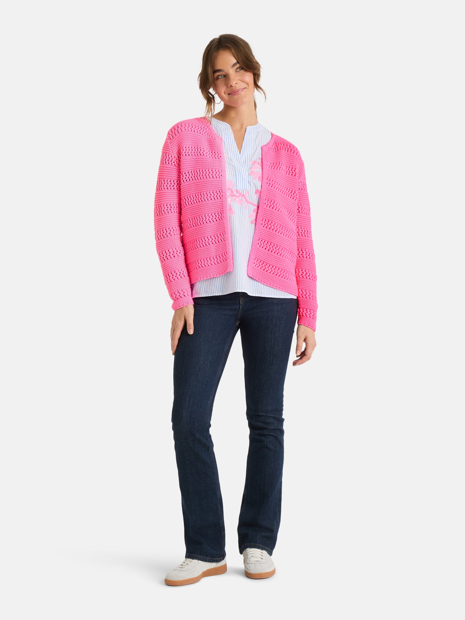 Strickjacke "TienL" aus Baumwolle