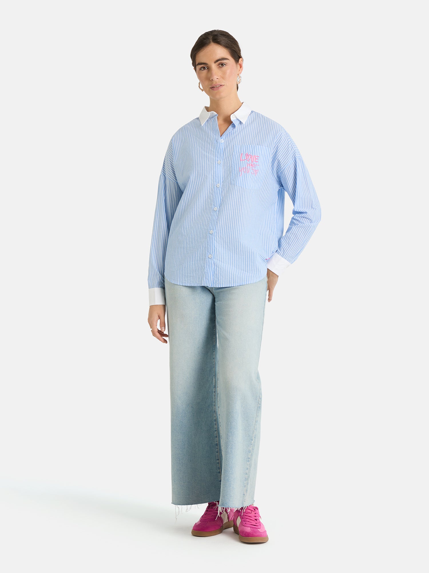 Bluse "RozeriL" aus Baumwolle