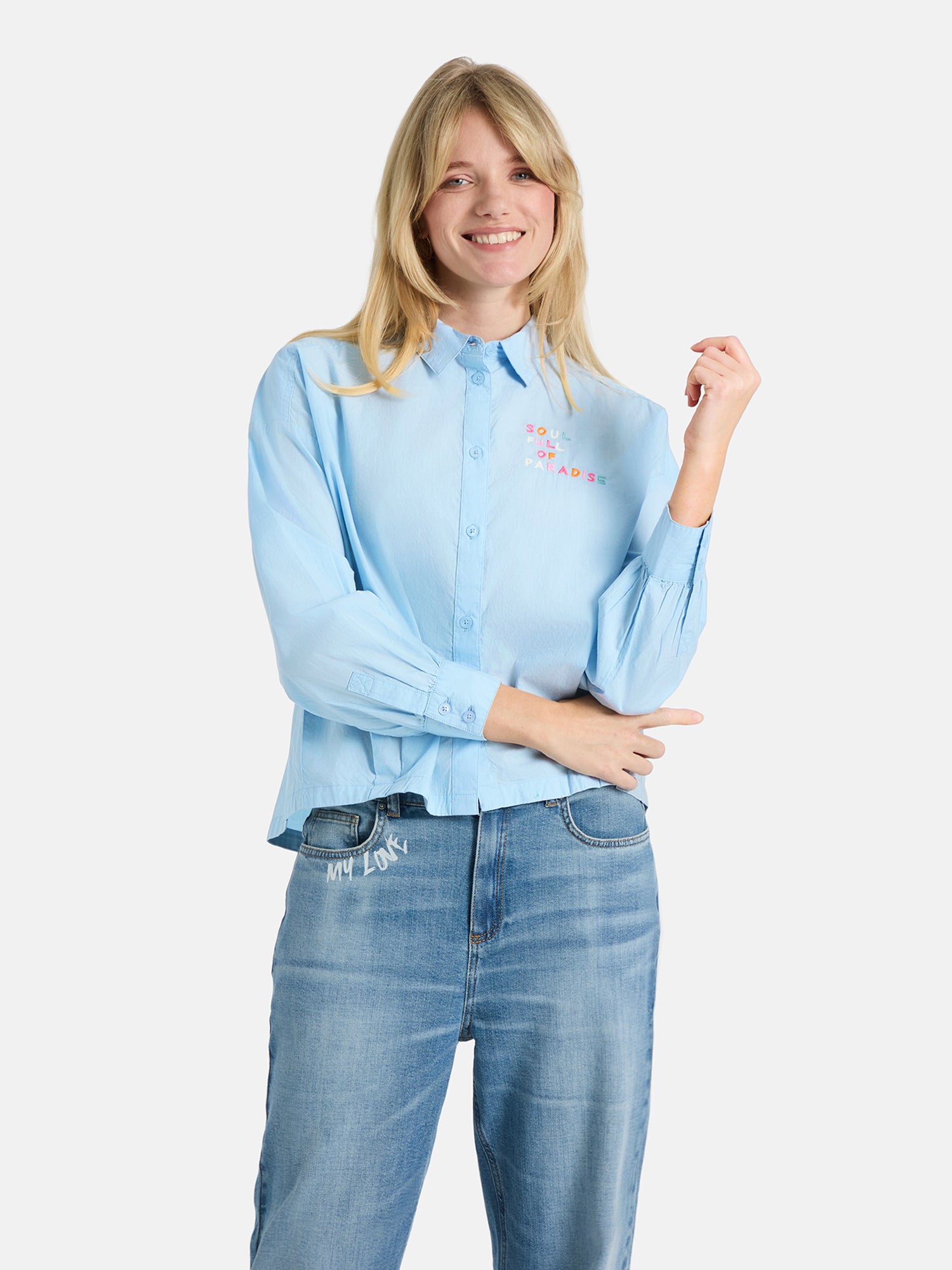 Bluse "RobyL" aus Baumwolle