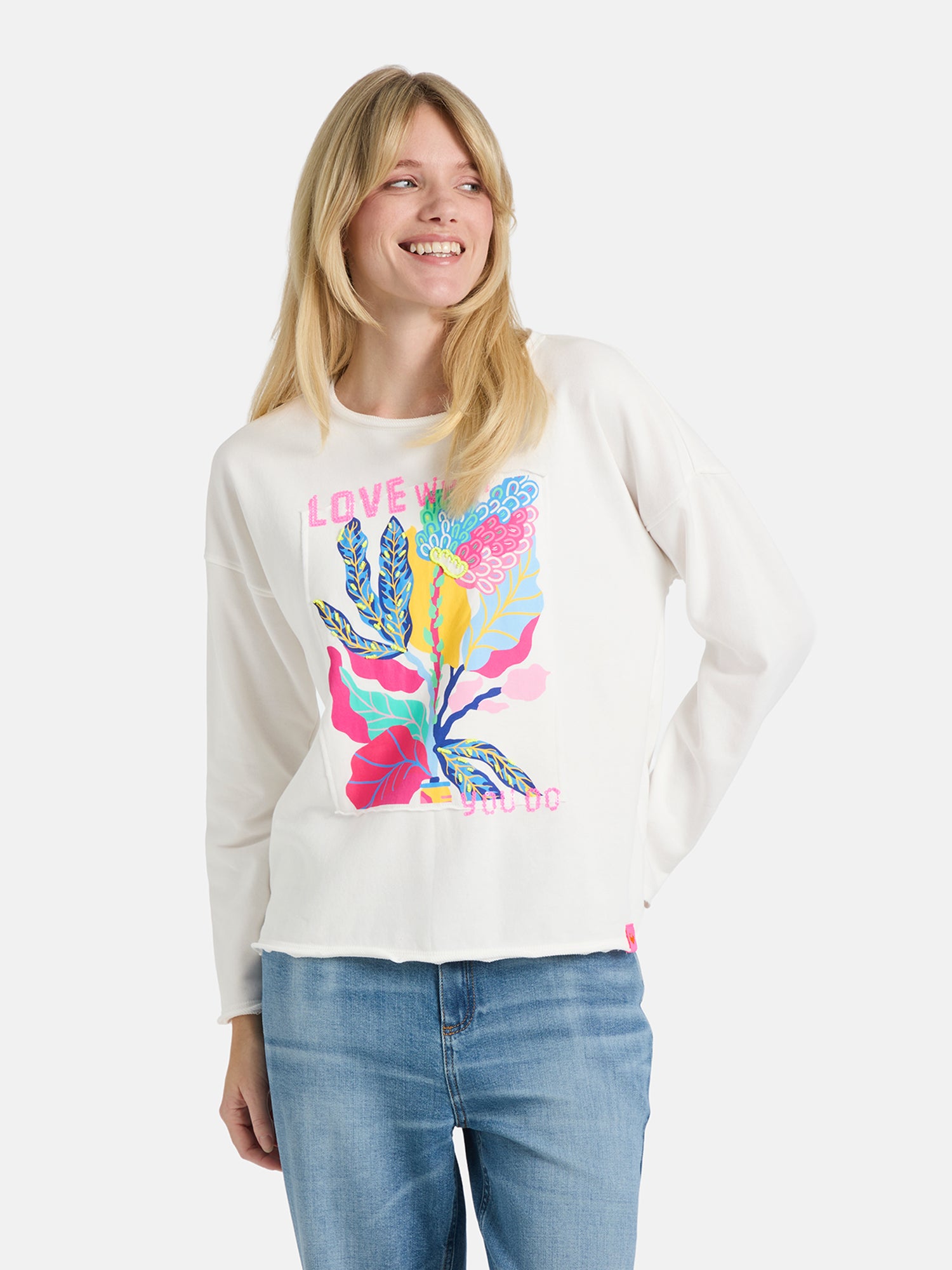 Sweater "KarmellaL" aus Baumwollmix