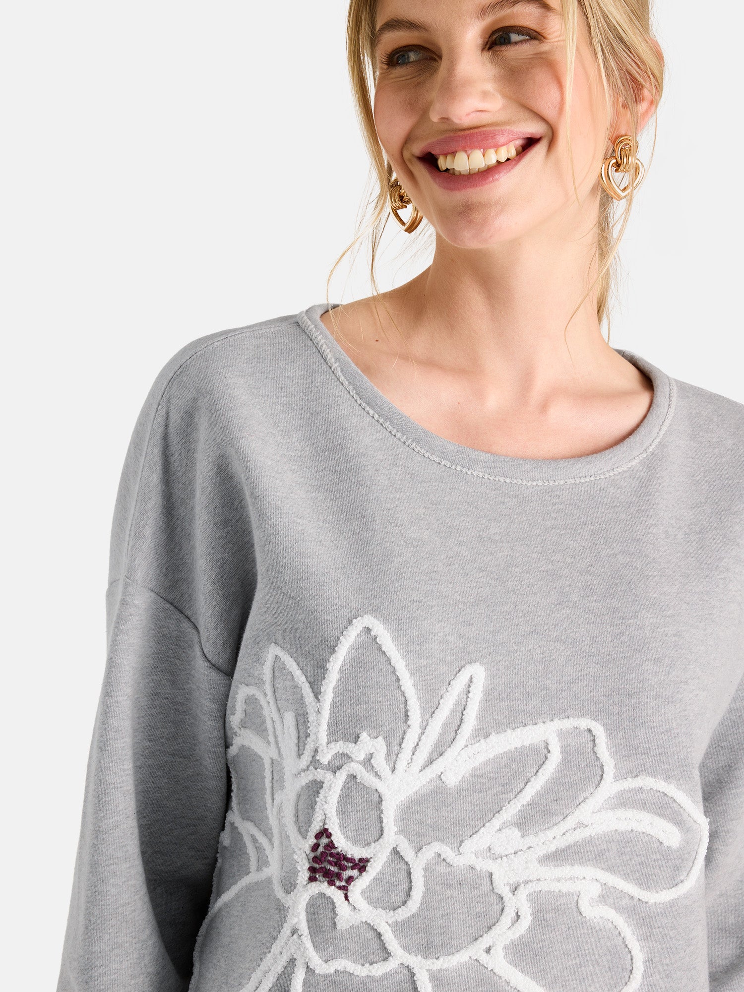 Sweatshirt "AjaL" aus Baumwollmix