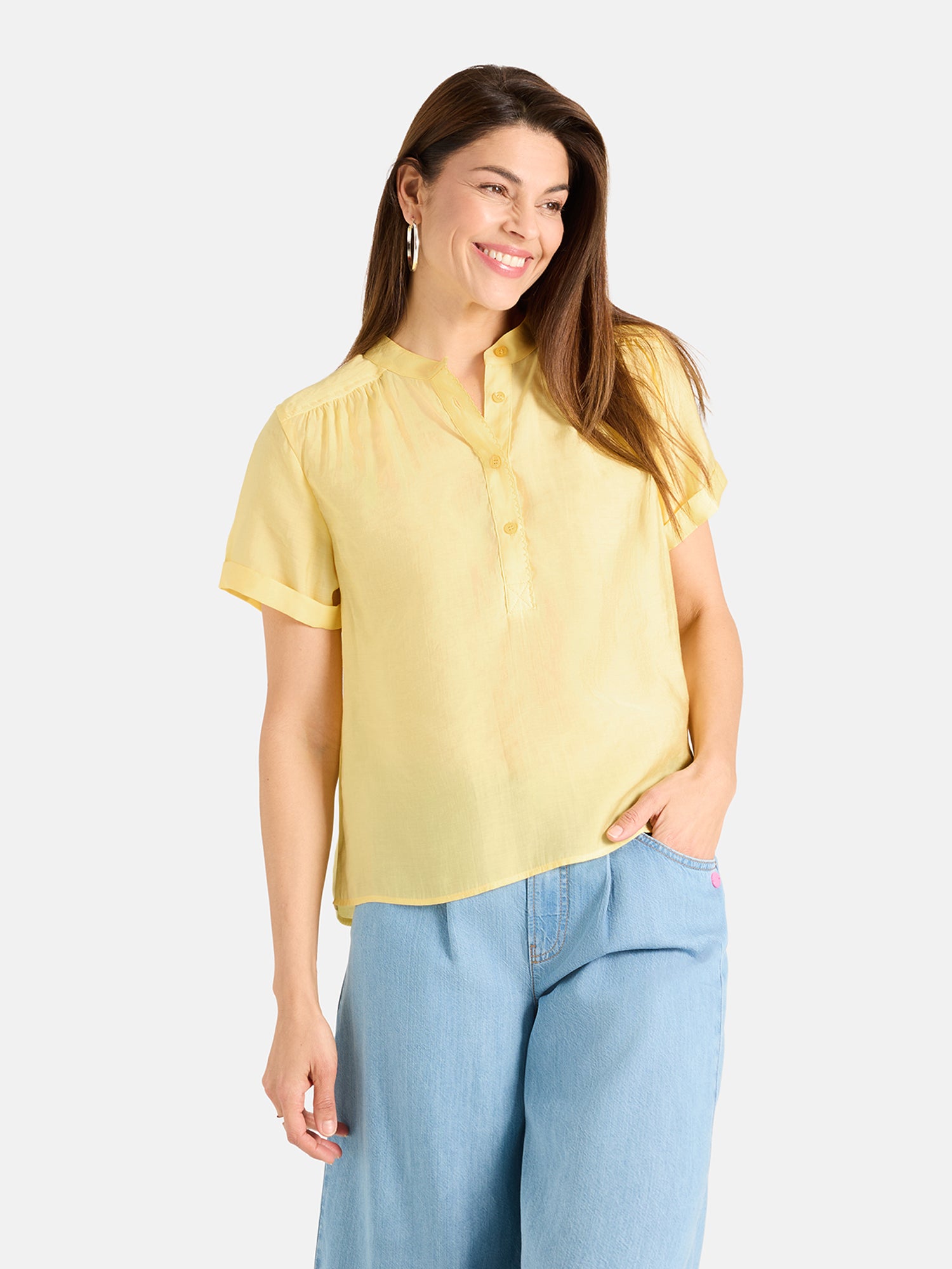 Bluse "AlaisL" aus Baumwollmix