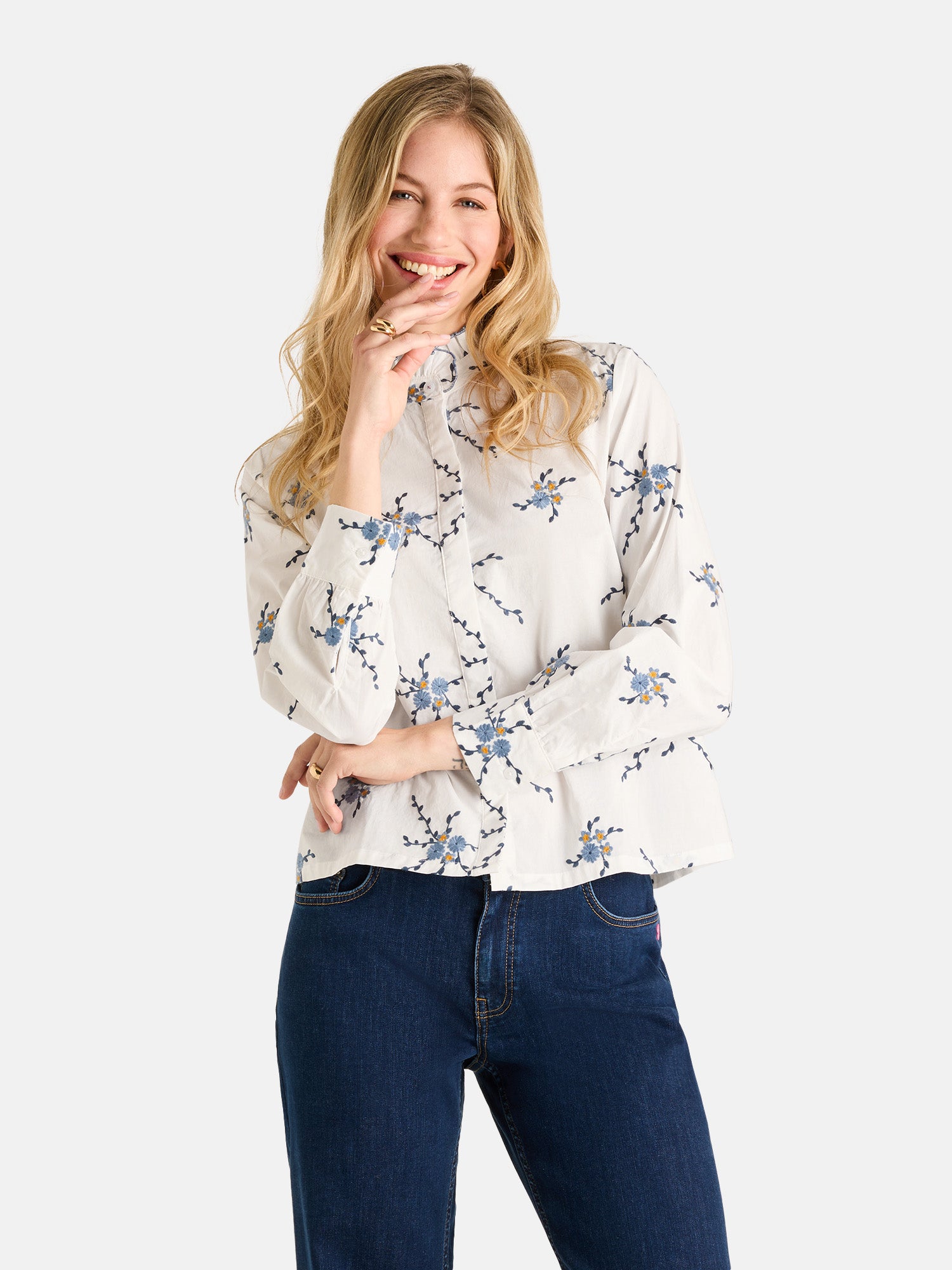 Bluse "AlieenL" aus Baumwolle