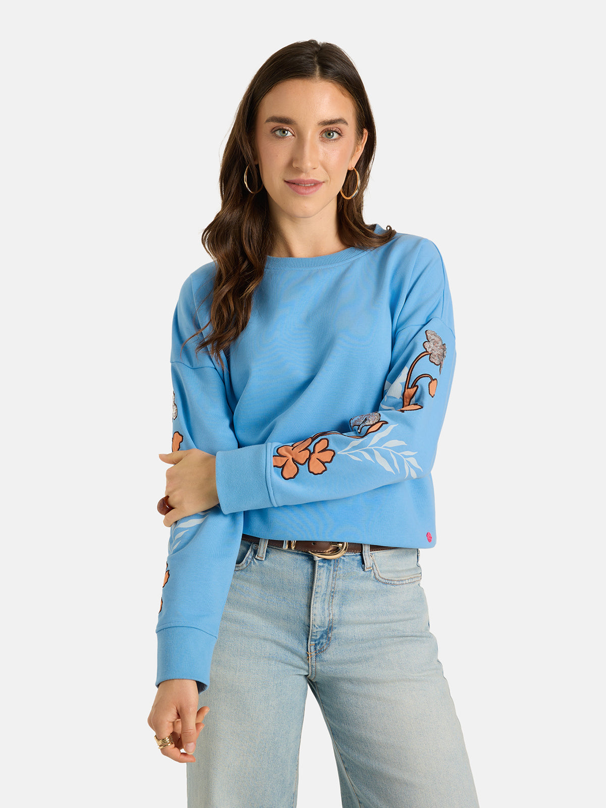 Sweatshirt "AuroraL" aus Baumwollmix