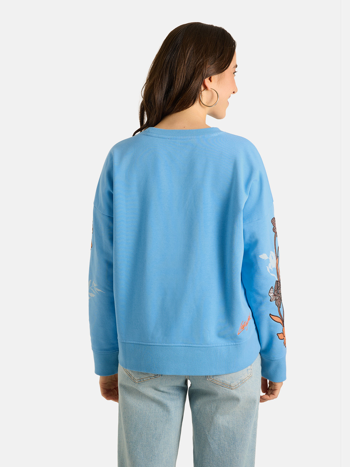 Sweatshirt "AuroraL" aus Baumwollmix