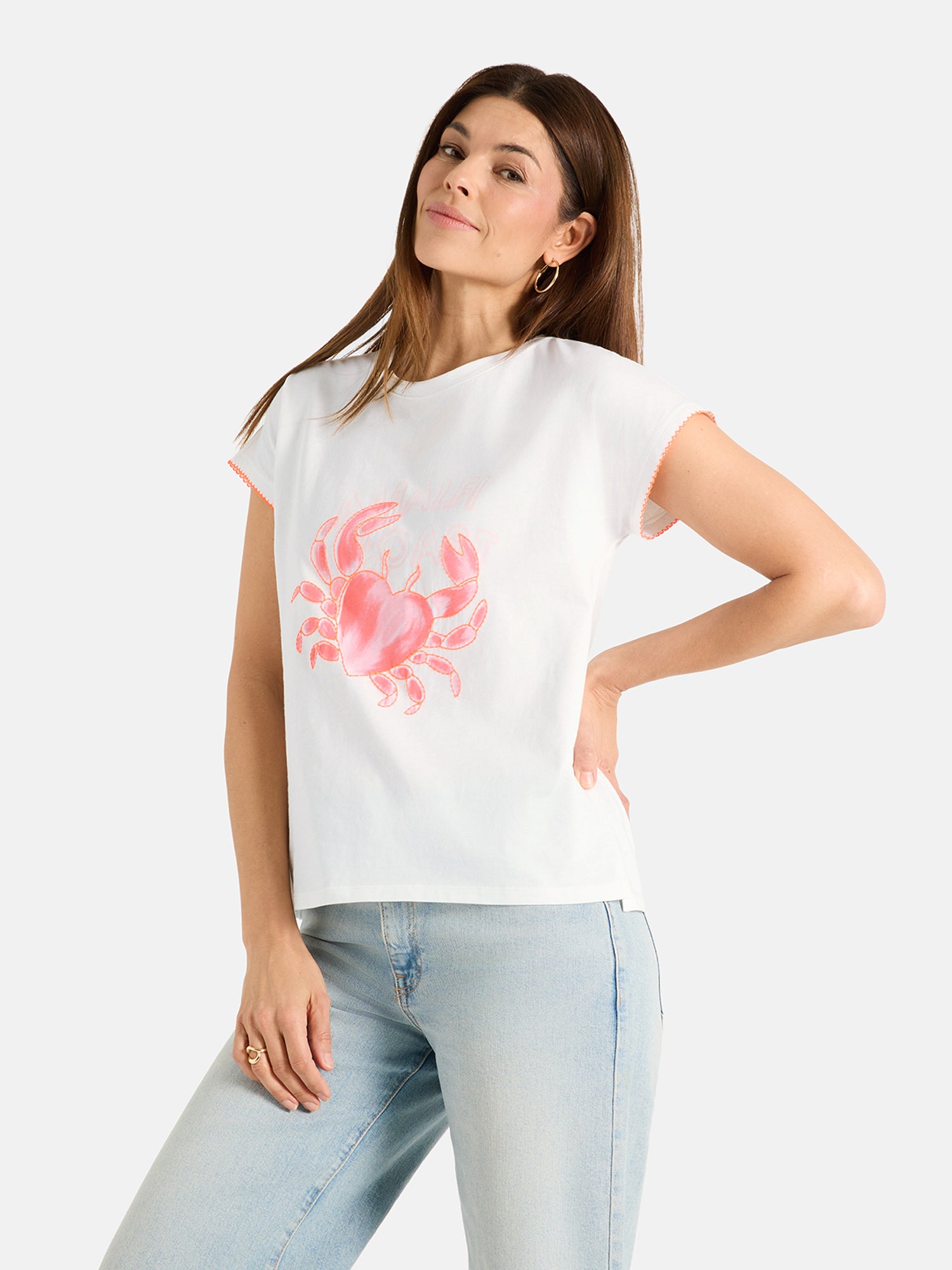 T-Shirt "CrabiL" aus Baumwolle