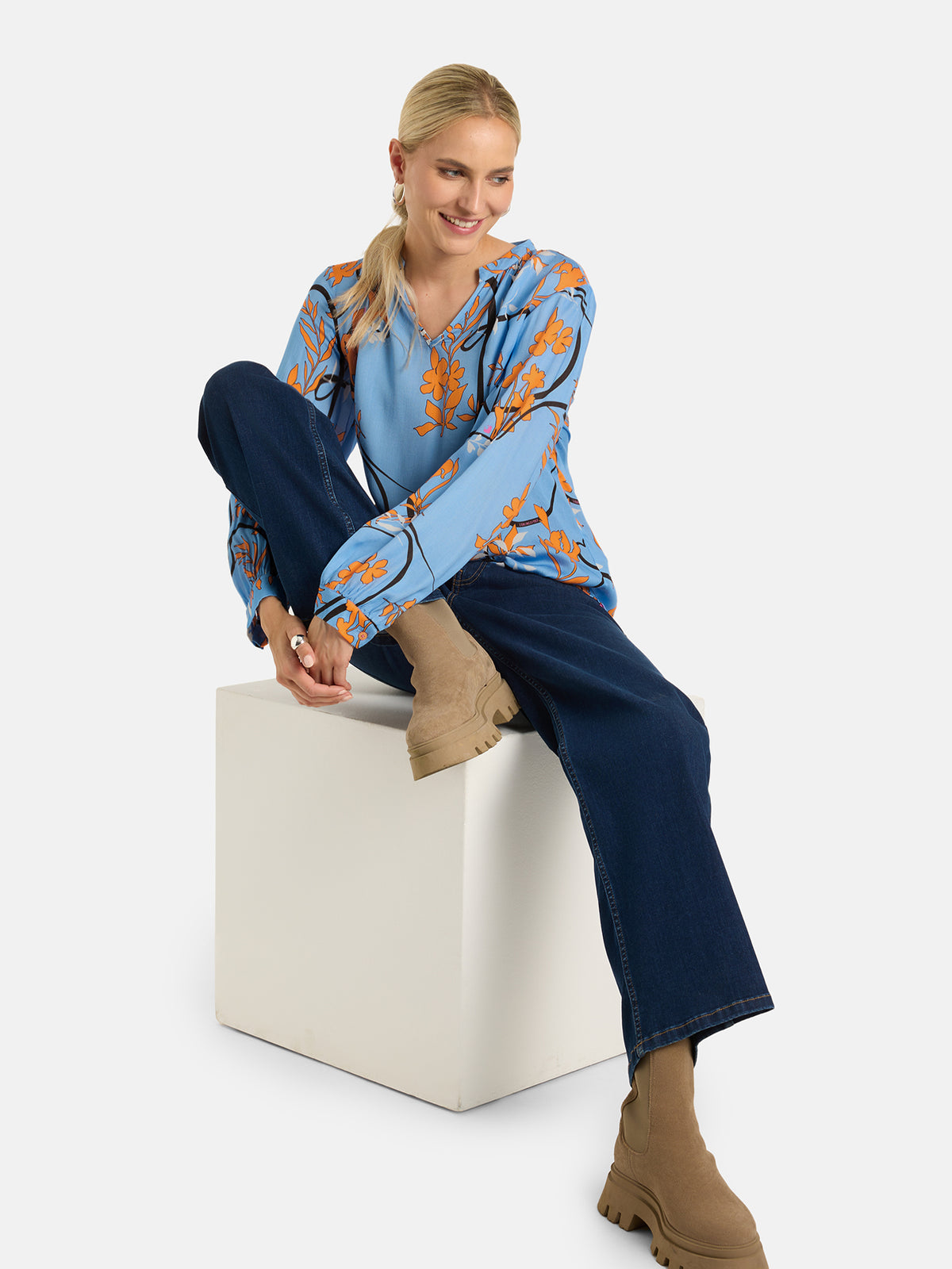 Bluse "ElaaL" aus Viskose