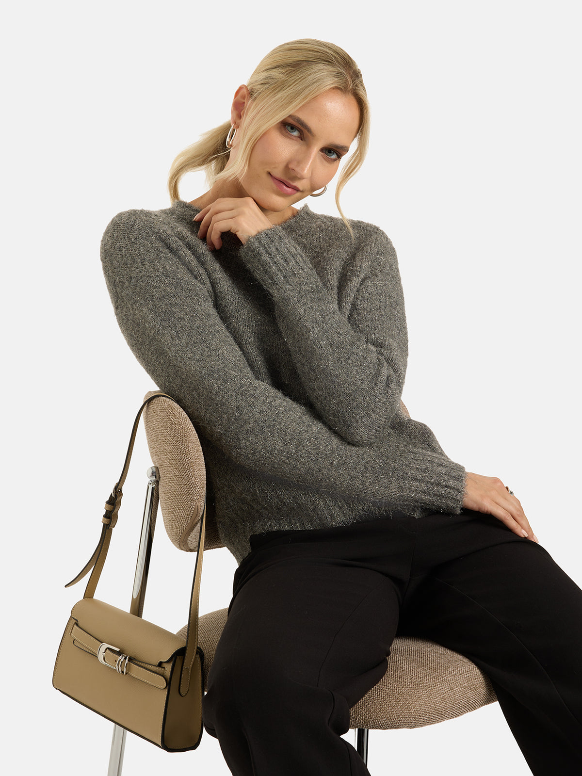 Pullover "HilariaL" mit Wolle