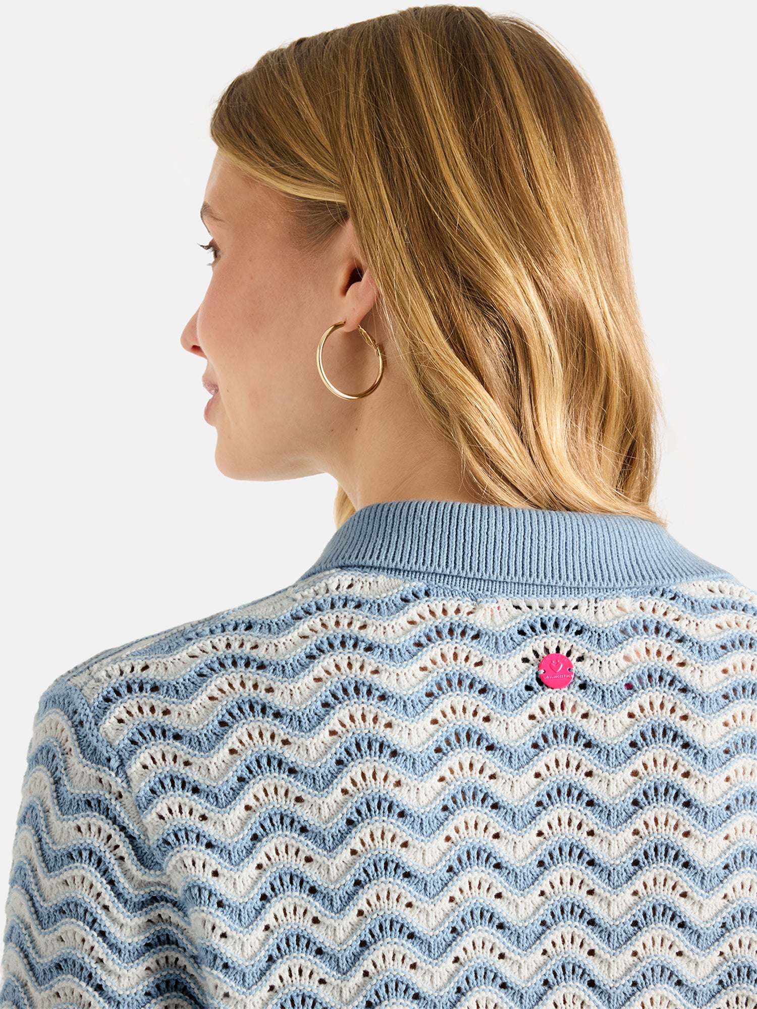 Strickjacke "JadeL" aus Baumwolle