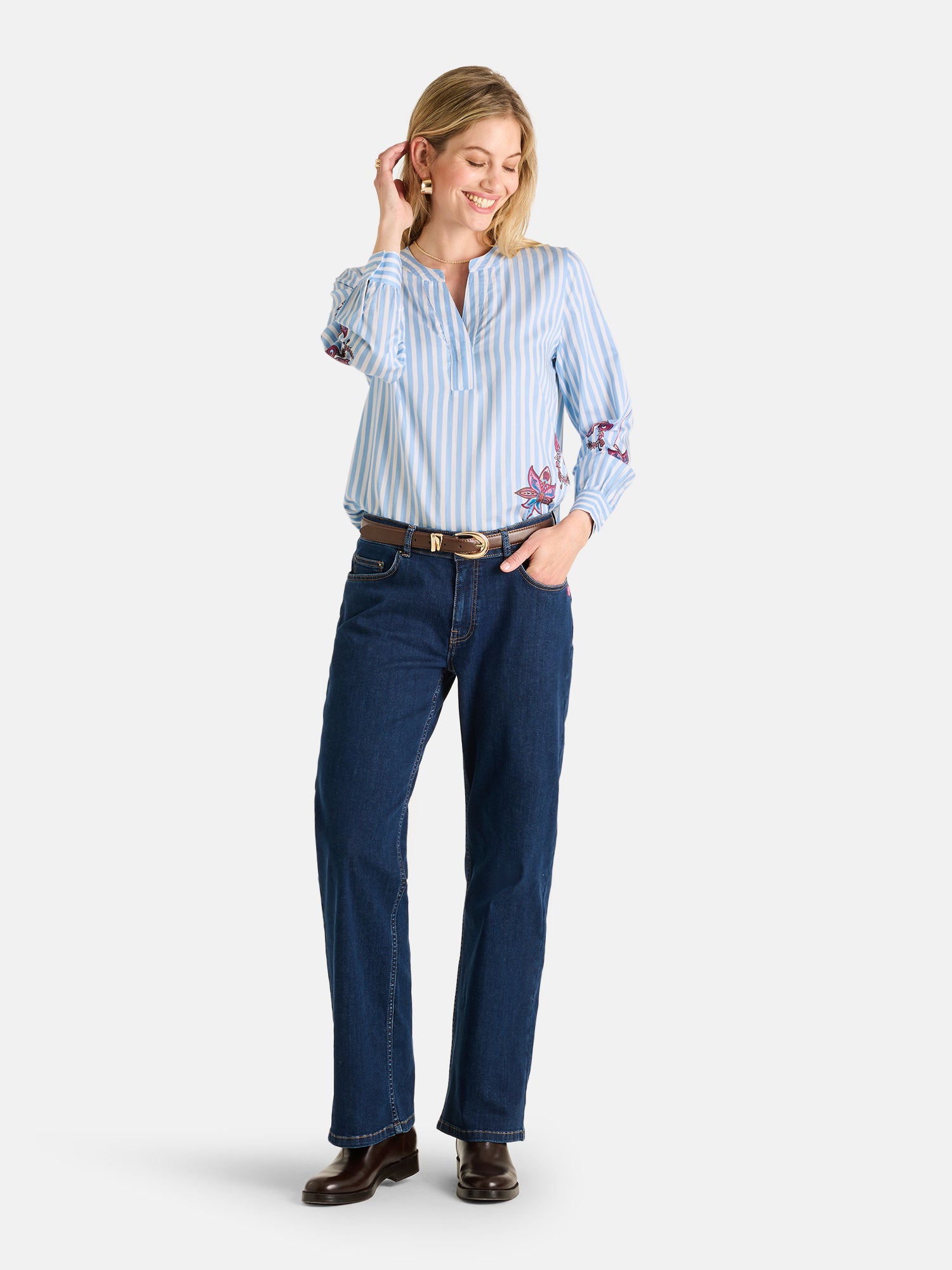 Bluse "KalilaL" aus Lyocellmix