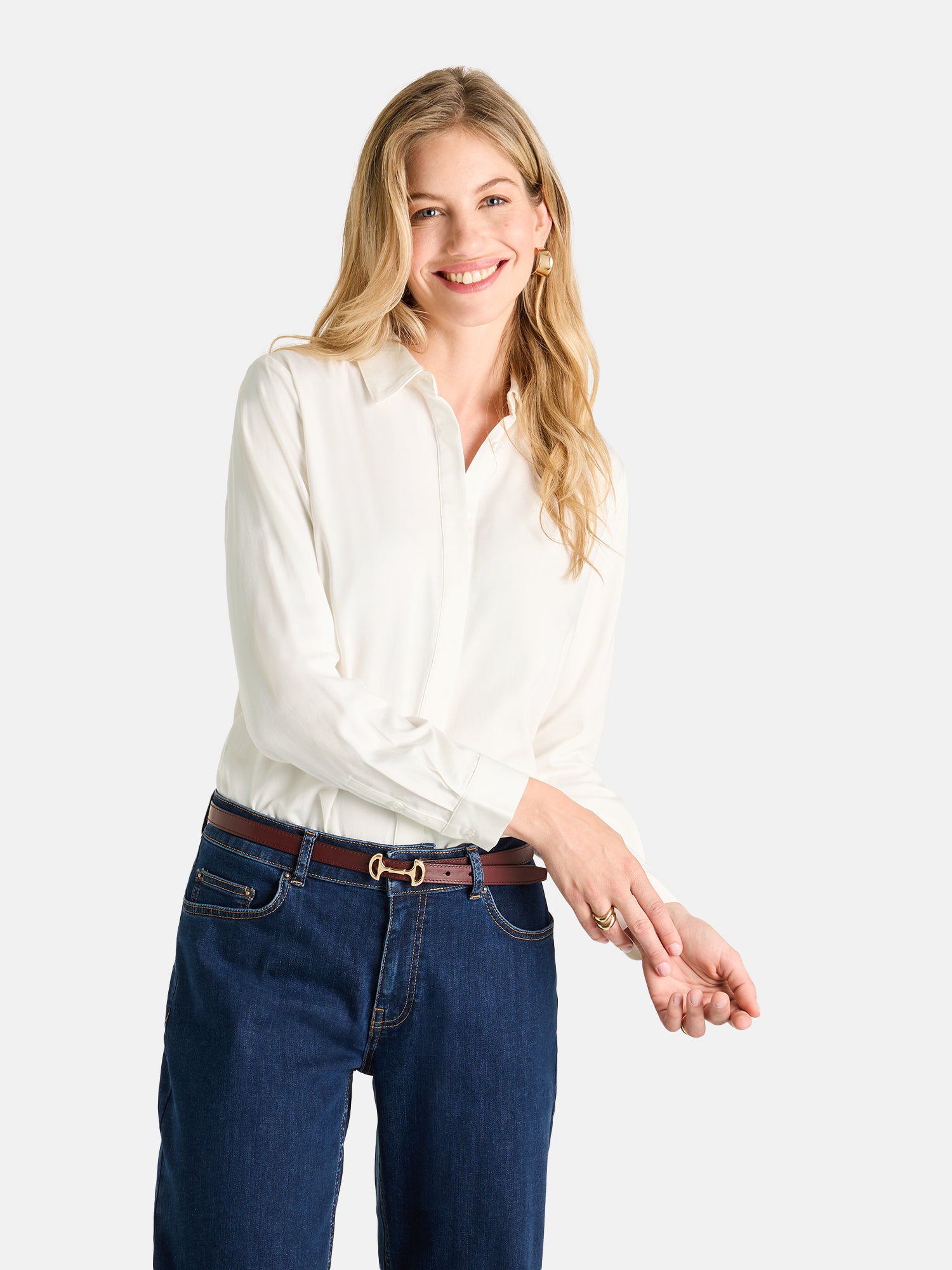 Bluse "LeneL" mit Elasthan