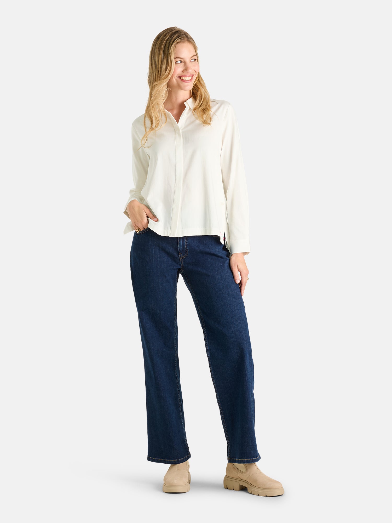 Bluse "LeneL" mit Elasthan
