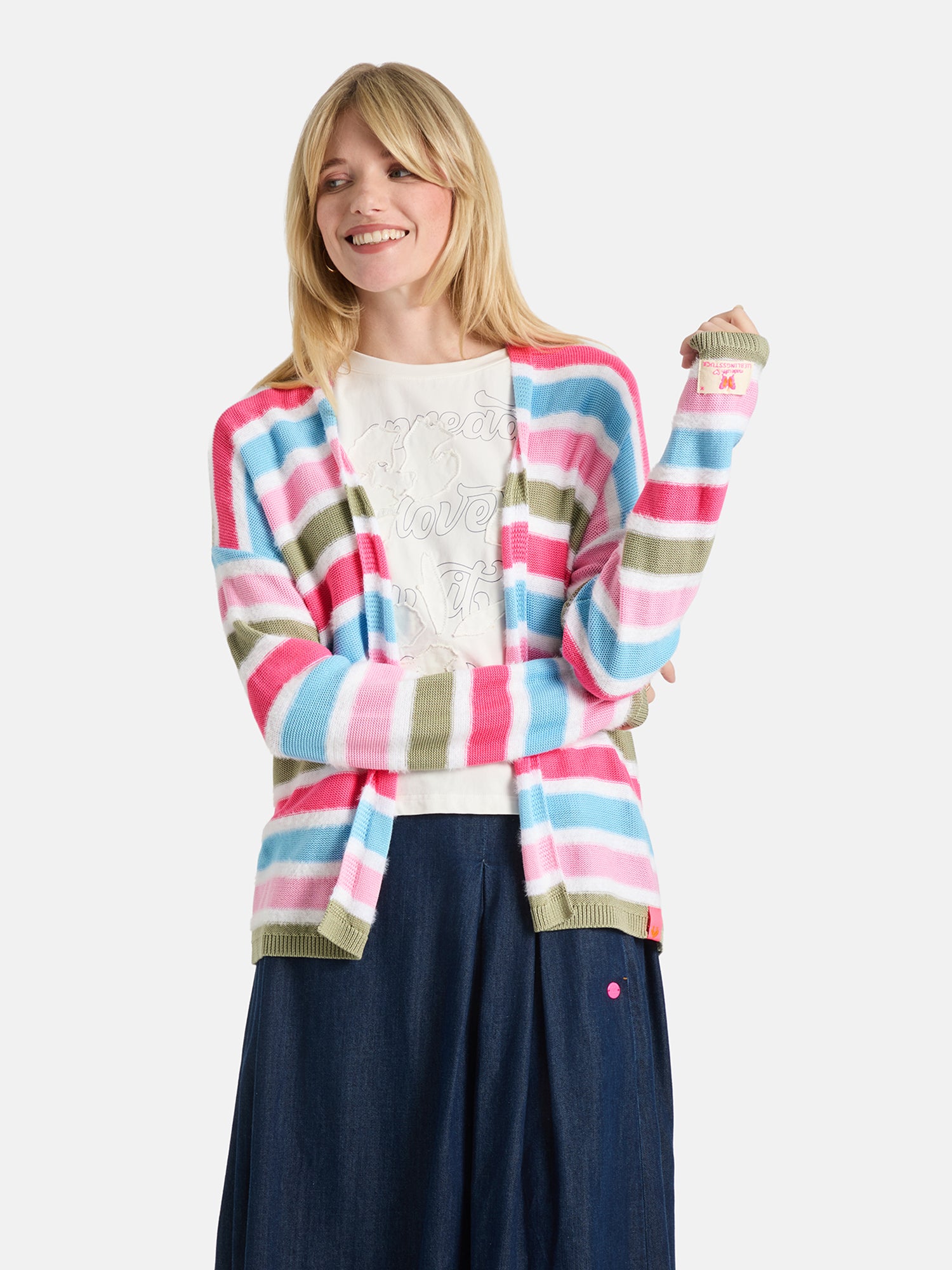 Strickjacke "MaliskiL" aus Baumwollmix