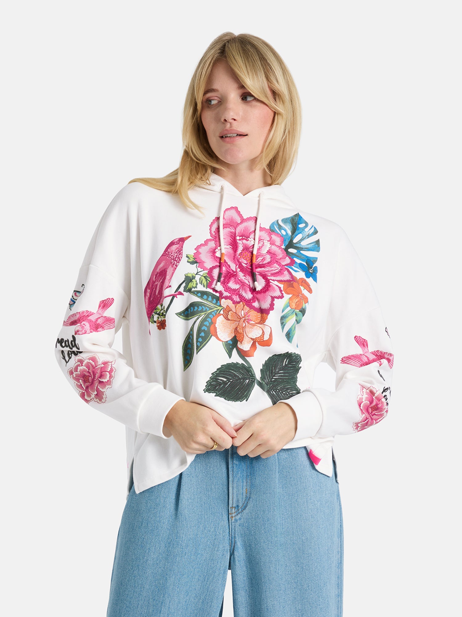 Hoodie "MioL" aus Baumwollmix