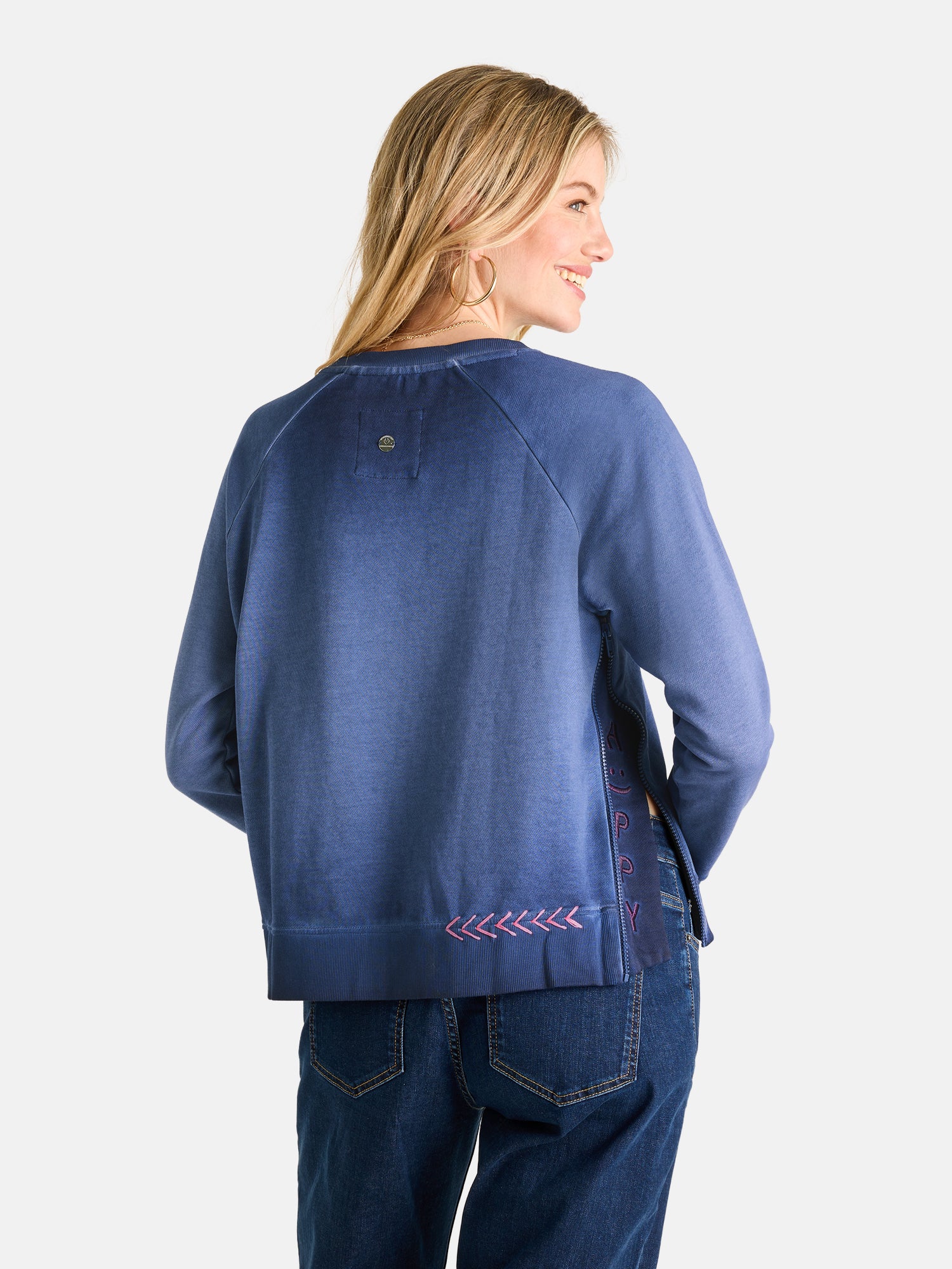 Sweatshirt "NavyEP" aus Baumwolle