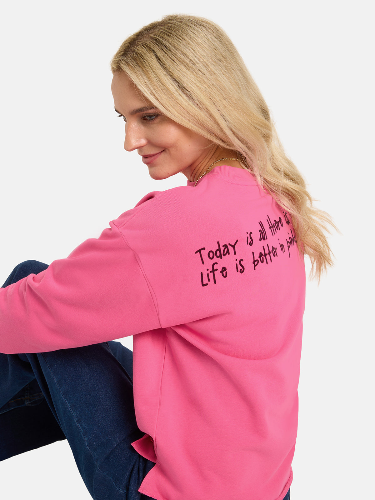 Sweatshirt "ShineL" aus Baumwollmix