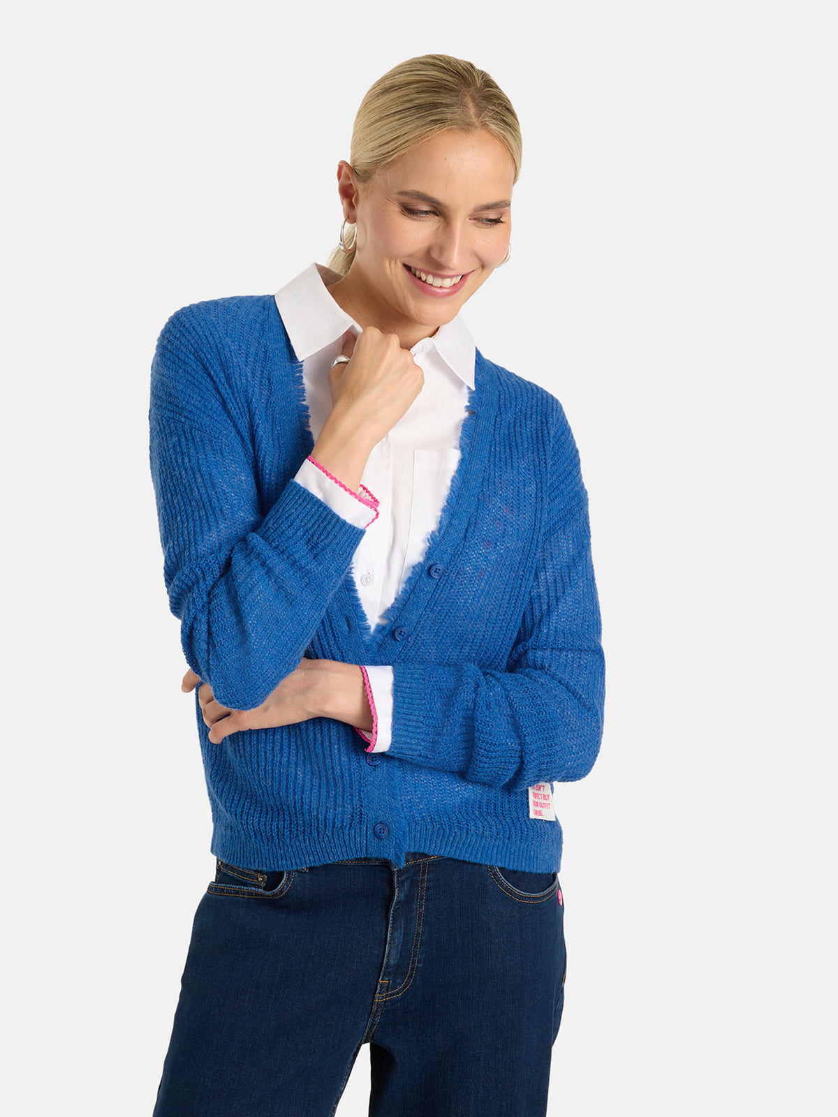 Strickjacke "SkalaL" mit Wolle