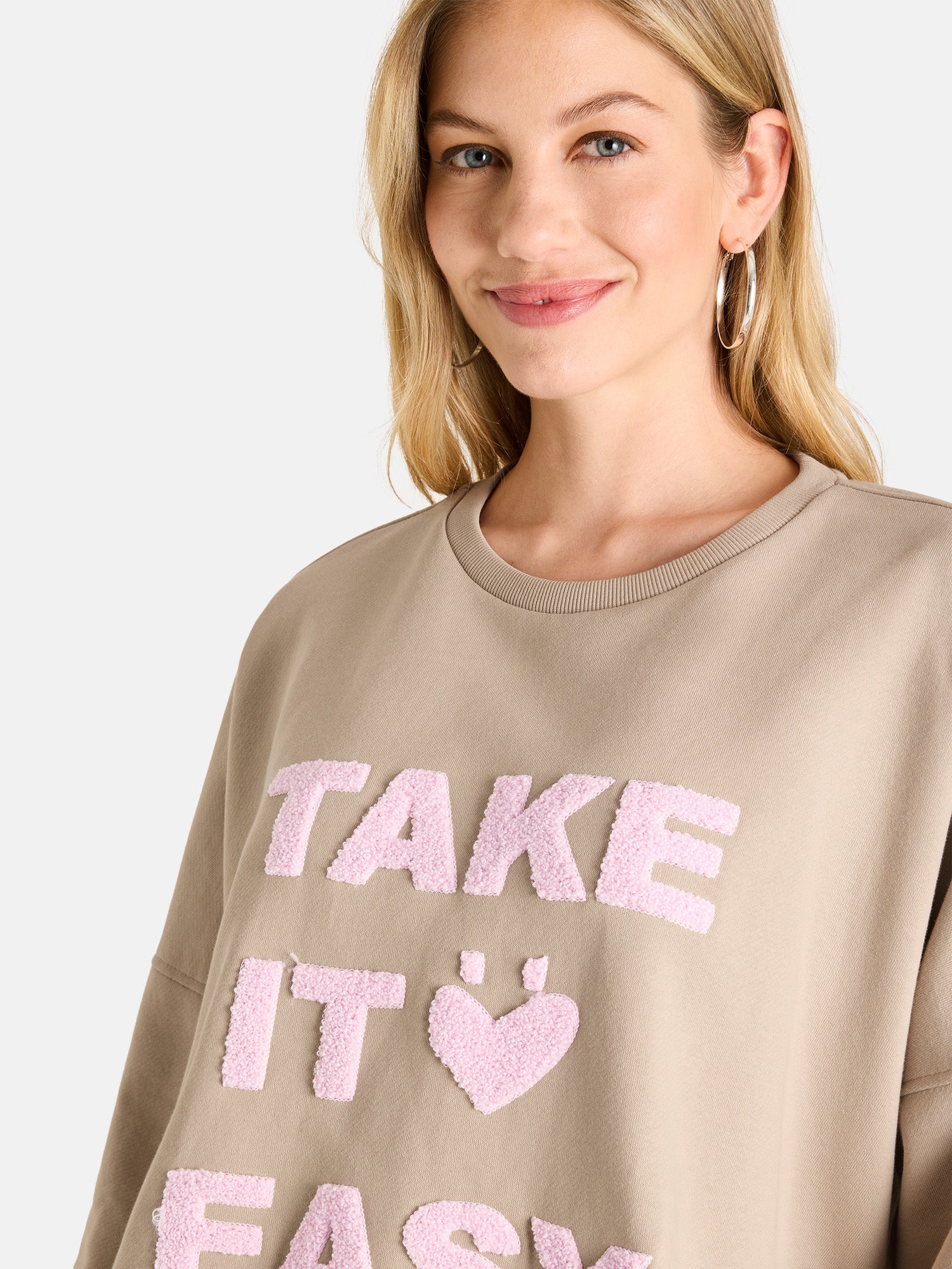 Sweatshirt "SmillaL" aus Baumwollmix